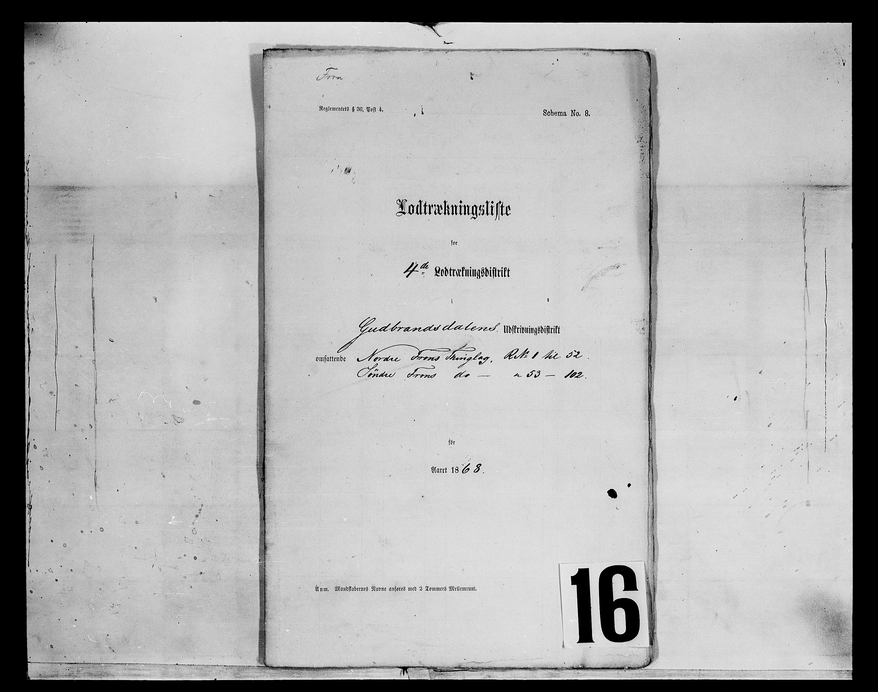 Fylkesmannen i Oppland, SAH/FYO-002/1/K/Kg/L1174: Fron, Nordre og Søndre Fron, Vågå, 1860-1879, s. 117