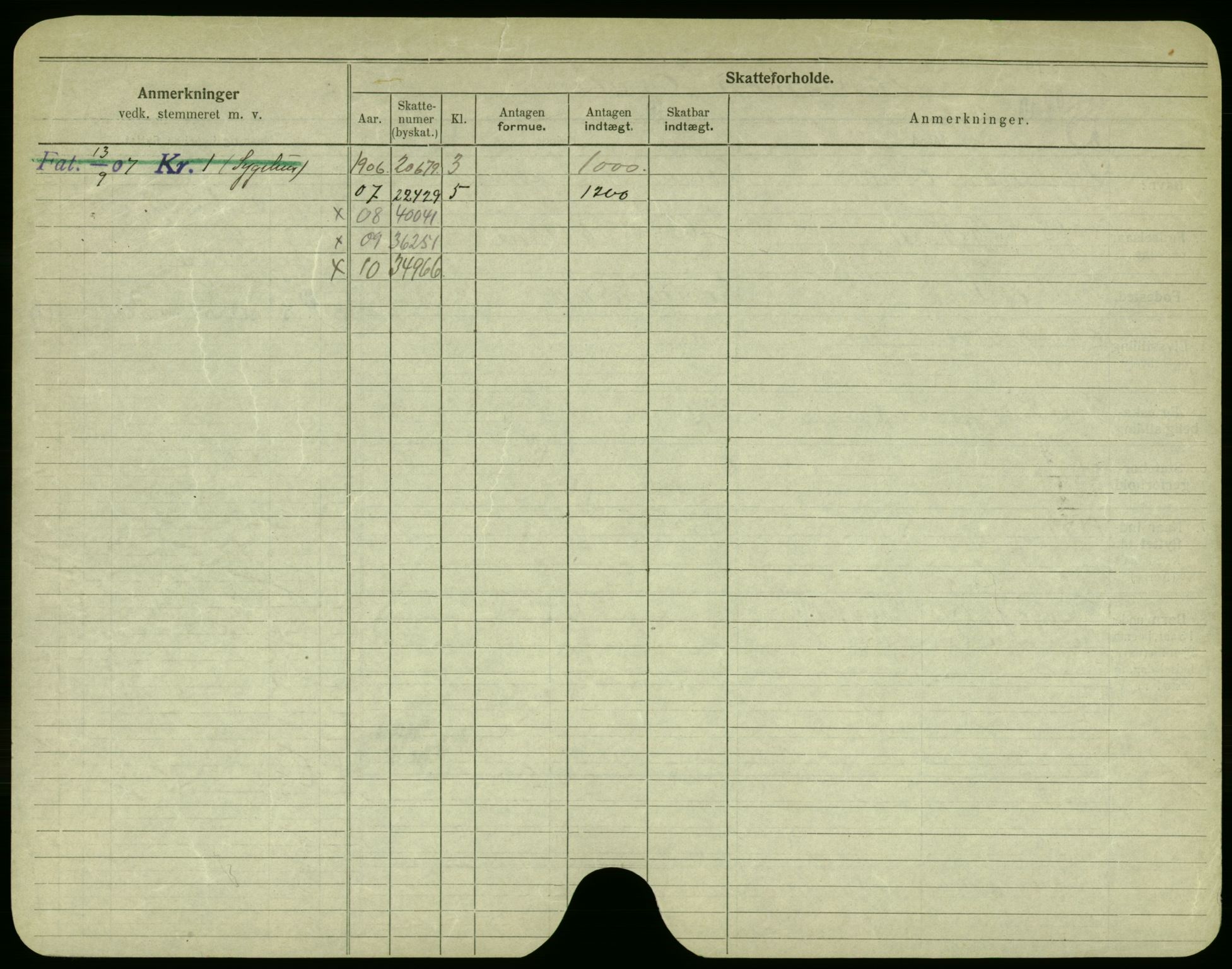 Oslo folkeregister, Registerkort, AV/SAO-A-11715/F/Fa/Fac/L0002: Menn, 1906-1914, s. 576b