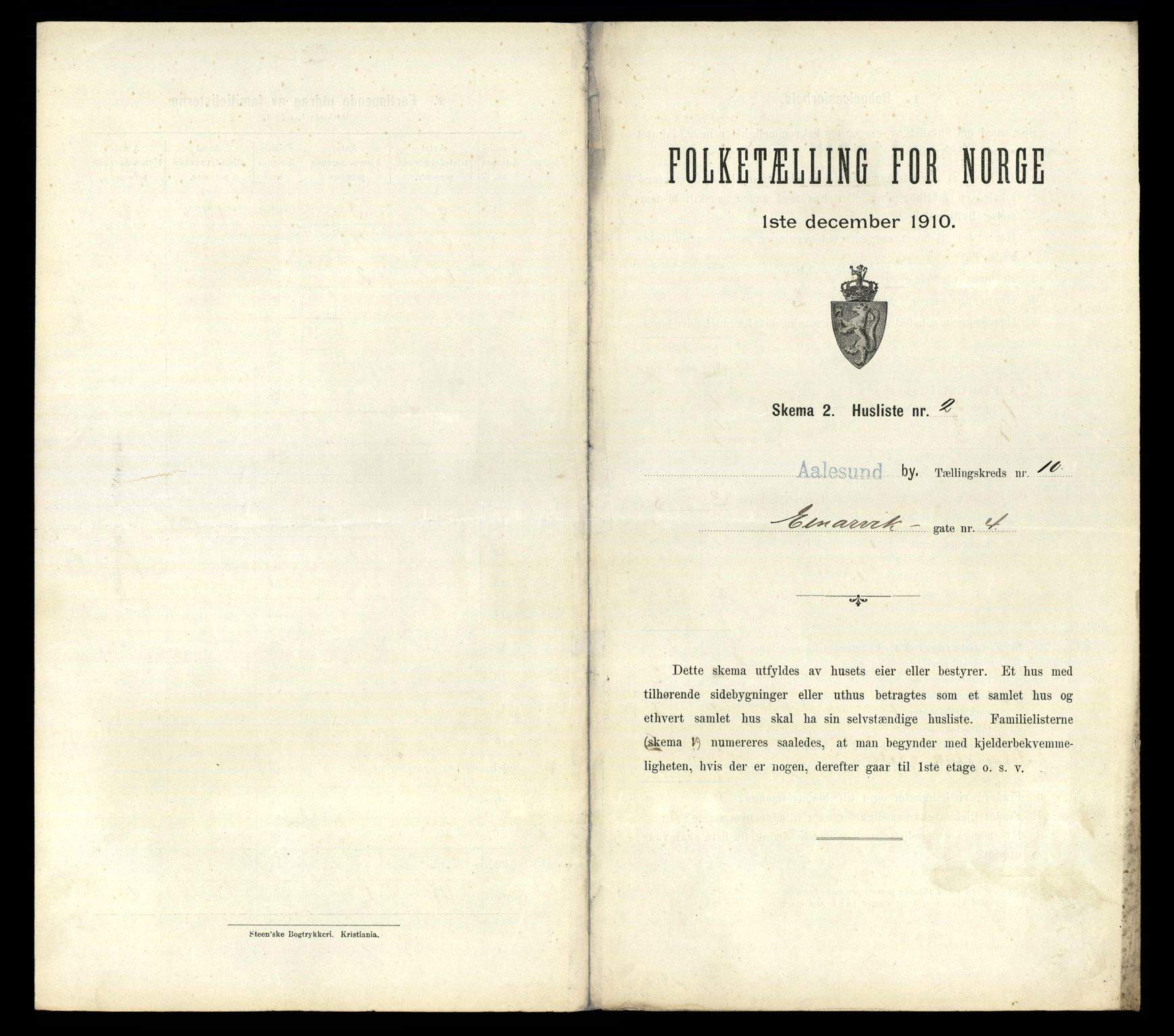 RA, Folketelling 1910 for 1501 Ålesund kjøpstad, 1910, s. 3713