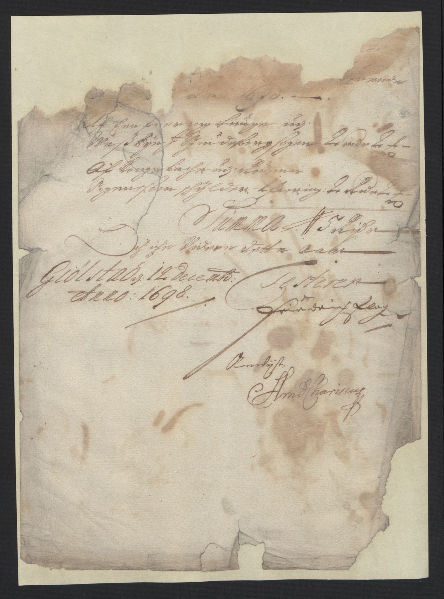 Rentekammeret inntil 1814, Reviderte regnskaper, Fogderegnskap, AV/RA-EA-4092/R07/L0288: Fogderegnskap Rakkestad, Heggen og Frøland, 1698, s. 18