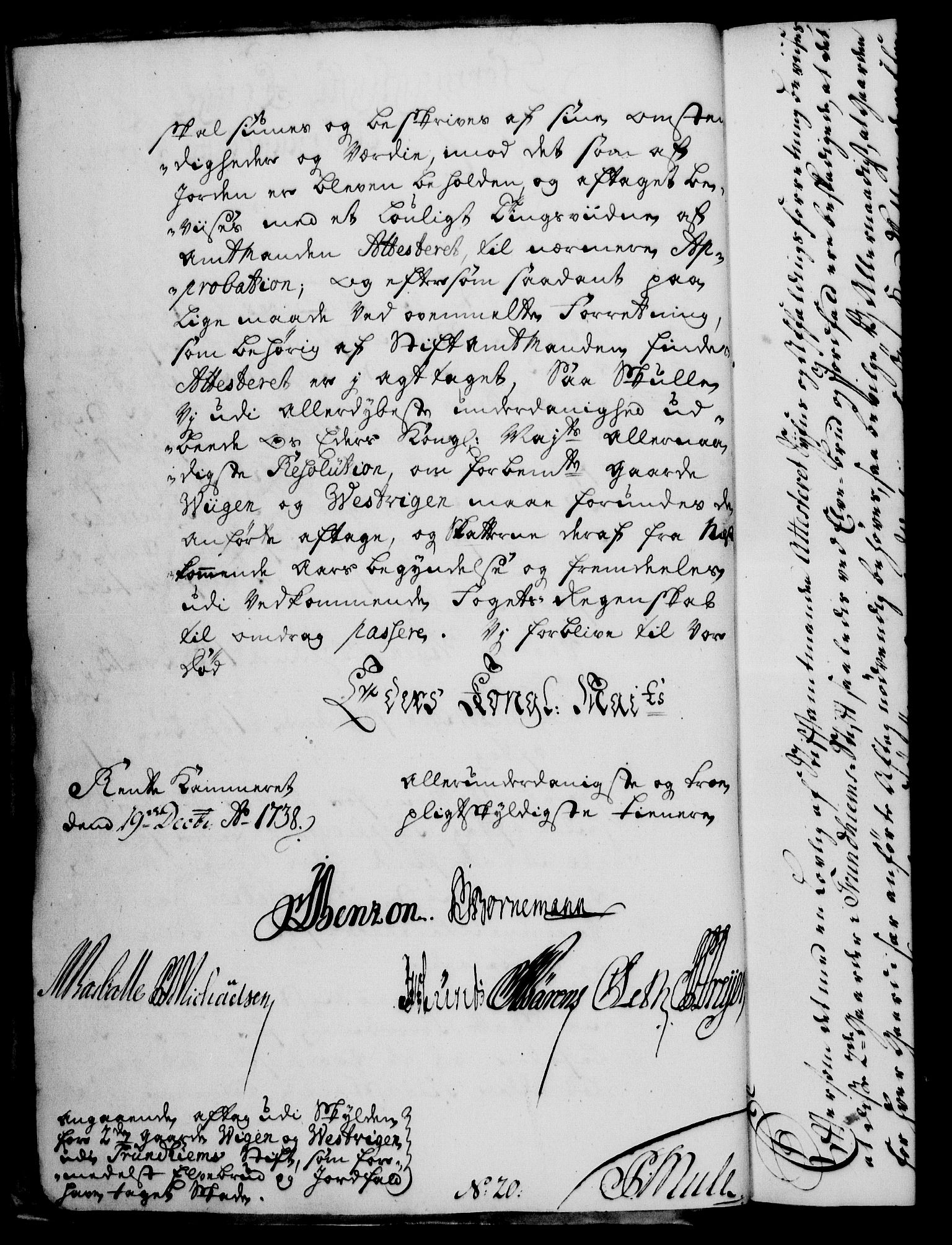 Rentekammeret, Kammerkanselliet, AV/RA-EA-3111/G/Gf/Gfa/L0022: Norsk relasjons- og resolusjonsprotokoll (merket RK 52.22), 1739, s. 32