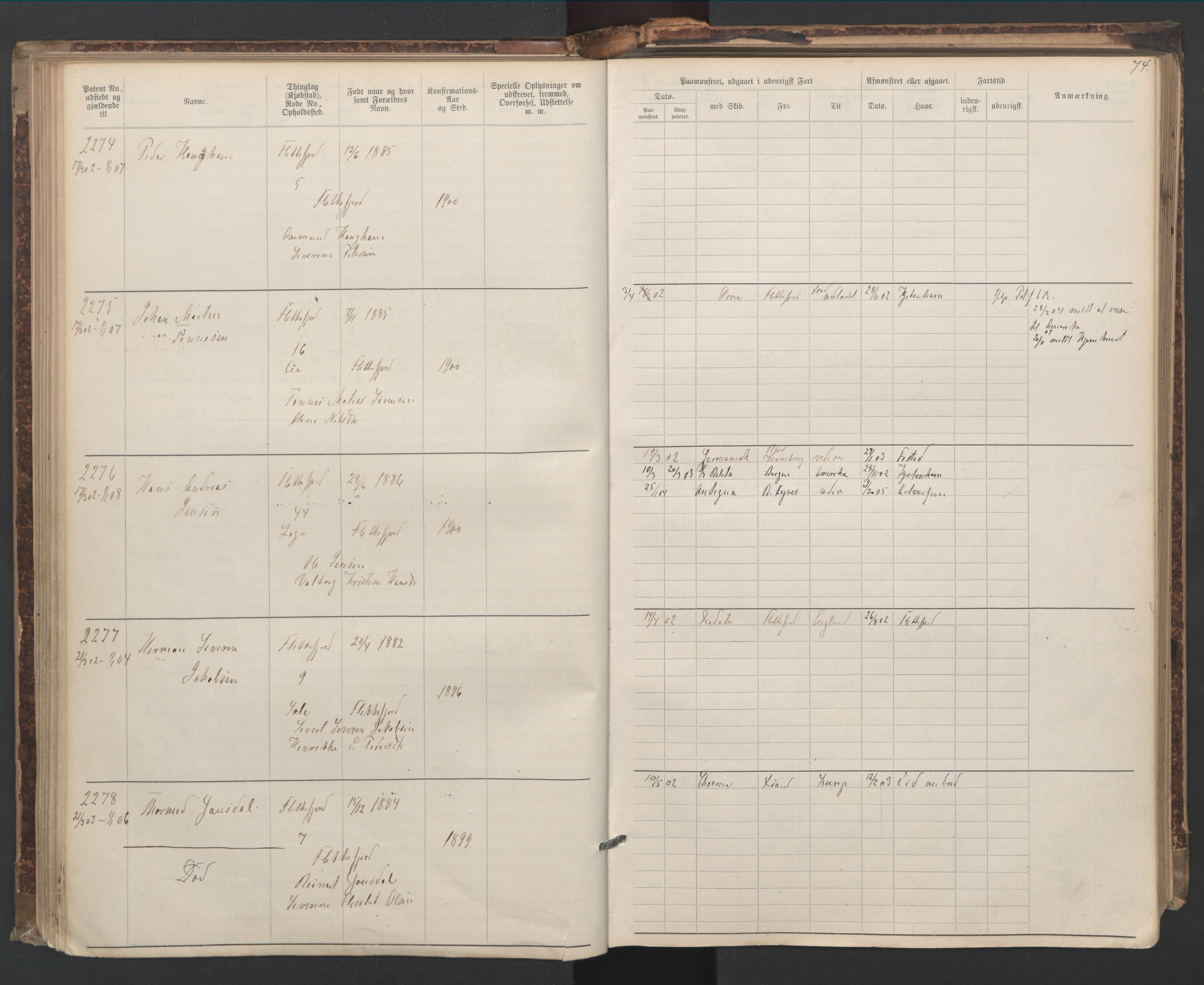 Flekkefjord mønstringskrets, AV/SAK-2031-0018/F/Fa/L0006: Annotasjonsrulle nr 1916-2964 med register, Æ-3, 1891-1948, s. 104