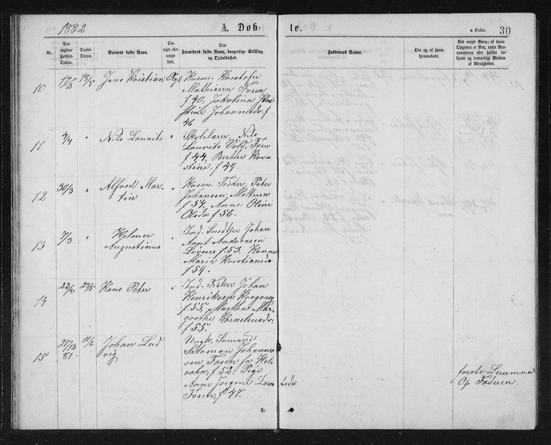 Ministerialprotokoller, klokkerbøker og fødselsregistre - Sør-Trøndelag, AV/SAT-A-1456/662/L0756: Klokkerbok nr. 662C01, 1869-1891, s. 30