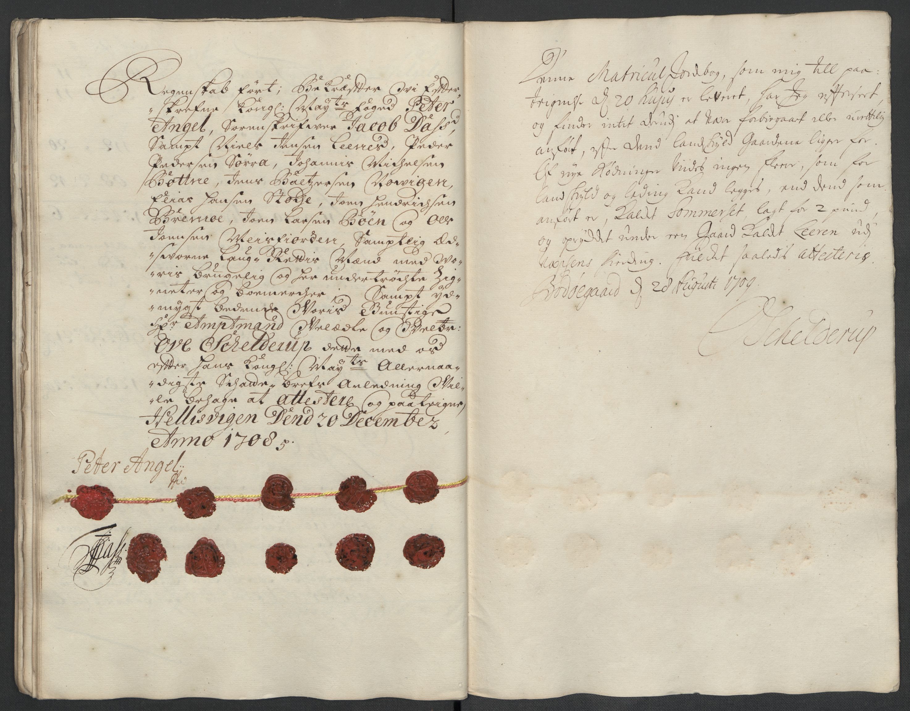 Rentekammeret inntil 1814, Reviderte regnskaper, Fogderegnskap, AV/RA-EA-4092/R65/L4510: Fogderegnskap Helgeland, 1708-1709, s. 91