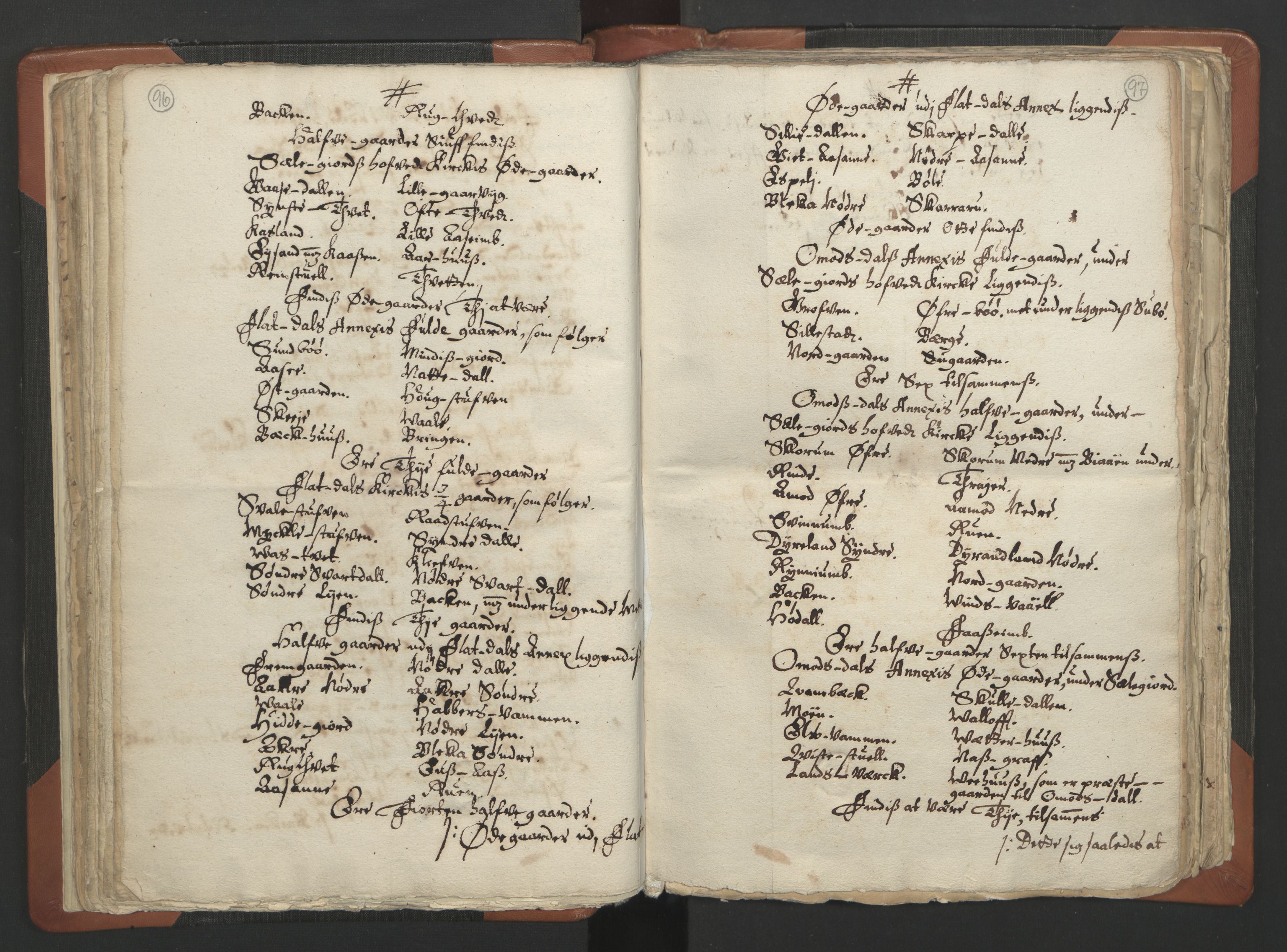 RA, Sogneprestenes manntall 1664-1666, nr. 12: Øvre Telemark prosti, Nedre Telemark prosti og Bamble prosti, 1664-1666, s. 96-97