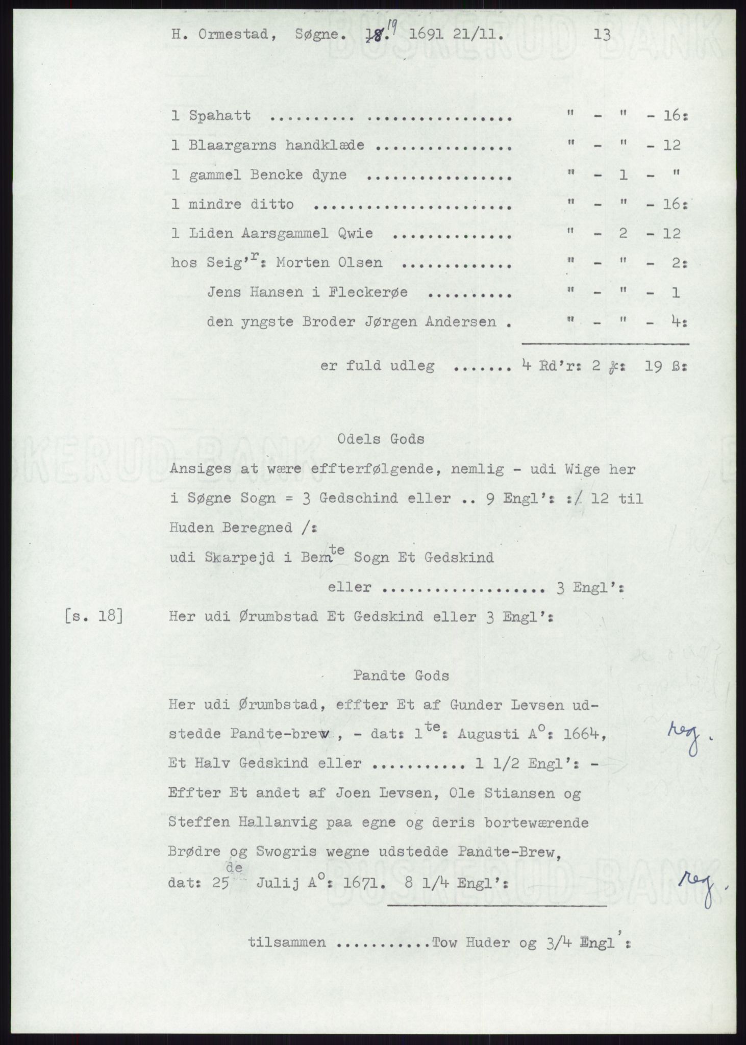 Samlinger til kildeutgivelse, Diplomavskriftsamlingen, AV/RA-EA-4053/H/Ha, s. 2267