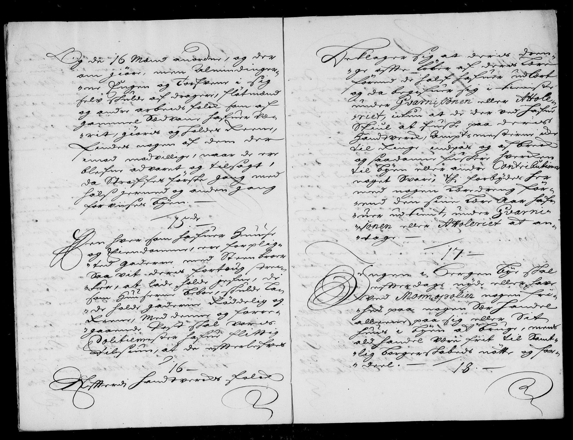 Danske Kanselli, Skapsaker, AV/RA-EA-4061/F/L0055: Skap 14, pakke 18A-18B, litra Ø, 1607-1704, s. 207