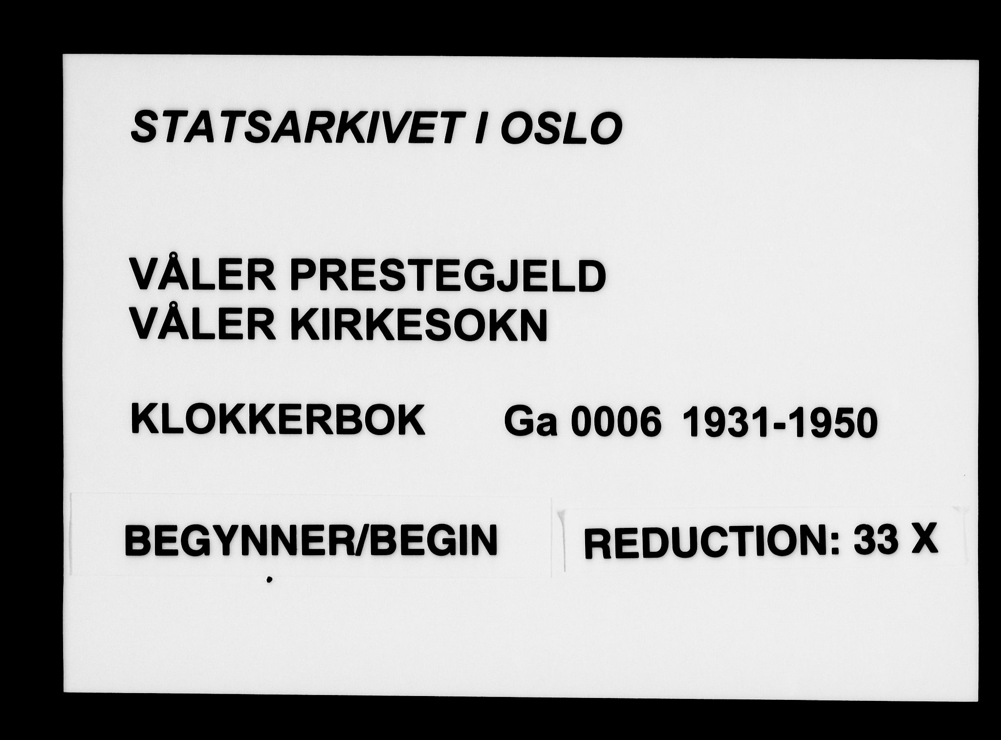 Våler prestekontor Kirkebøker, AV/SAO-A-11083/G/Ga/L0006: Klokkerbok nr. I 6, 1931-1950