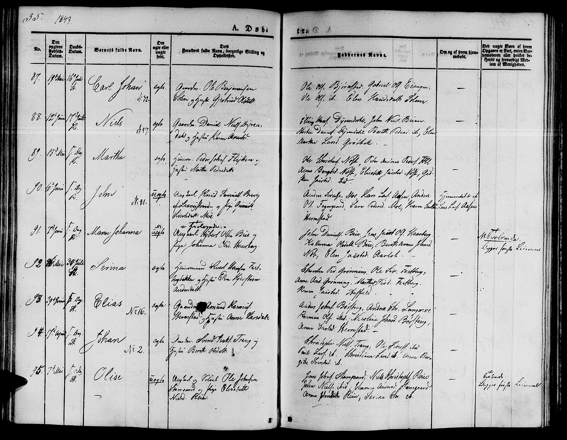 Ministerialprotokoller, klokkerbøker og fødselsregistre - Sør-Trøndelag, SAT/A-1456/646/L0610: Ministerialbok nr. 646A08, 1837-1847, s. 55
