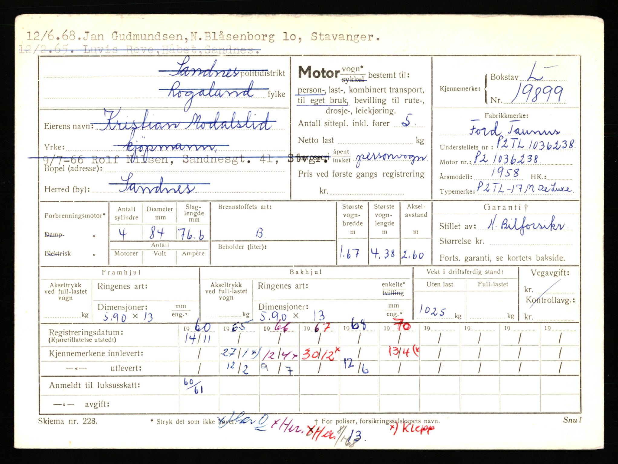 Stavanger trafikkstasjon, AV/SAST-A-101942/0/F/L0035: L-19100 - L-19999, 1930-1971, s. 2200