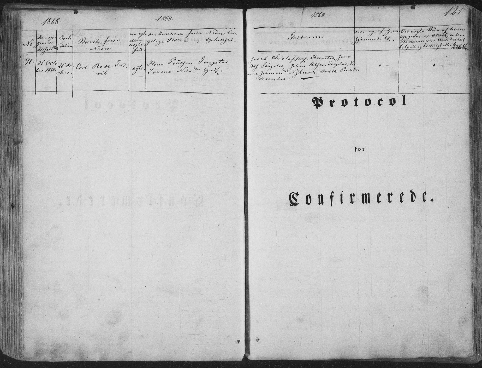 Ministerialprotokoller, klokkerbøker og fødselsregistre - Nordland, SAT/A-1459/880/L1131: Ministerialbok nr. 880A05, 1844-1868, s. 121