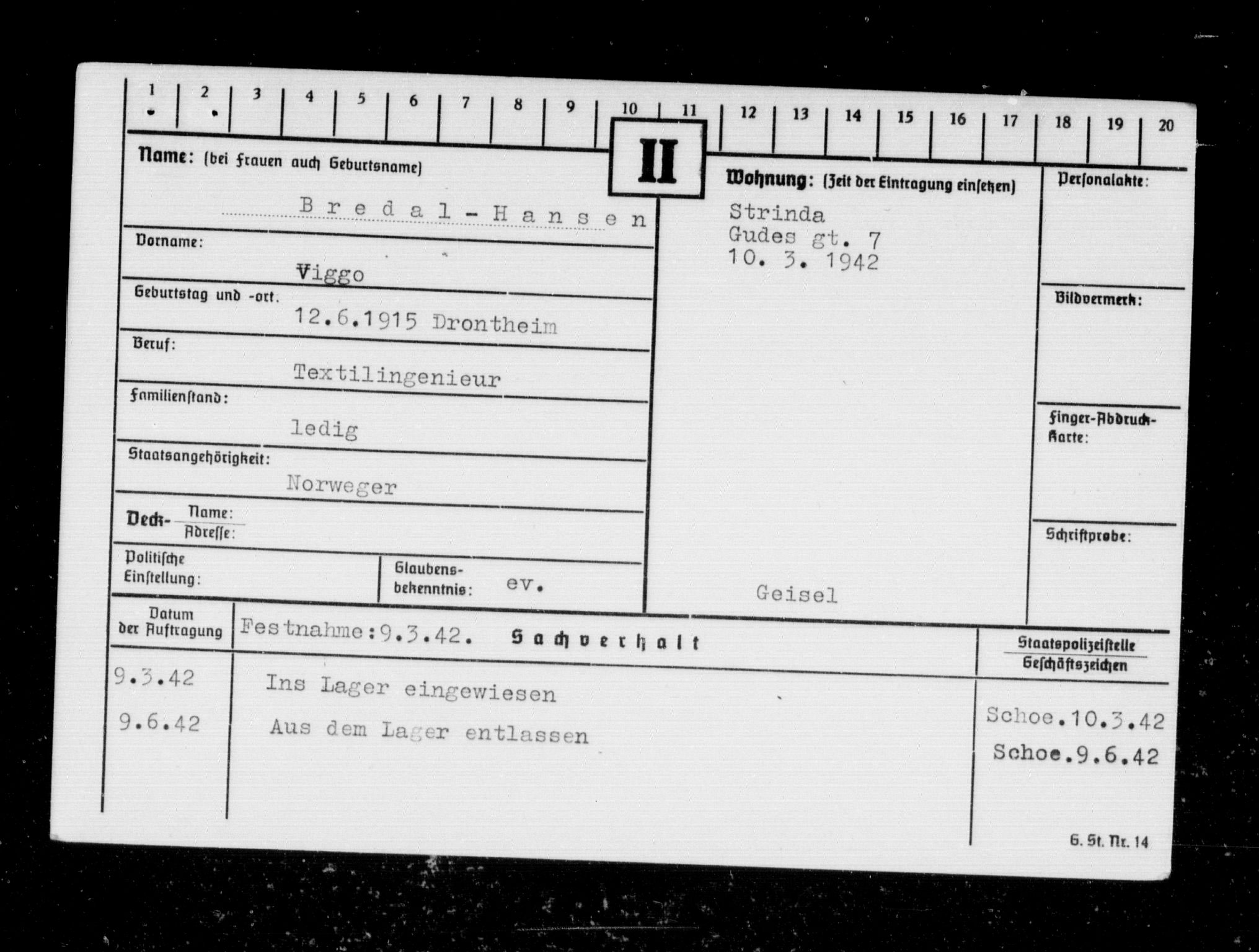 Befehlshaber der Sicherheitspolizei und des SD, AV/RA-RAFA-5969/F/Fc/L0003: Fangeregister Falstad: Breckan - Fa, 1941-1945