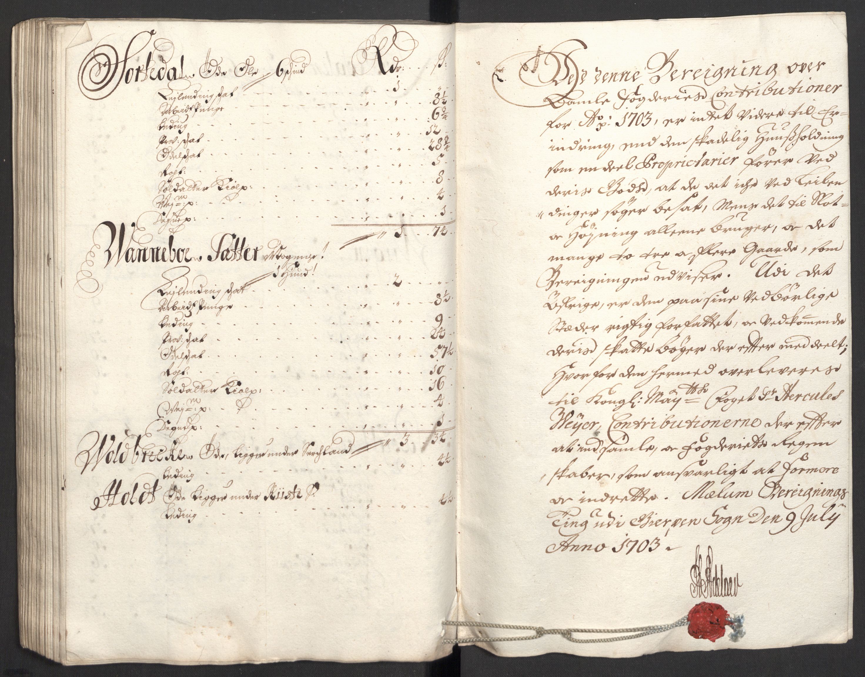 Rentekammeret inntil 1814, Reviderte regnskaper, Fogderegnskap, AV/RA-EA-4092/R36/L2109: Fogderegnskap Øvre og Nedre Telemark og Bamble, 1703, s. 194