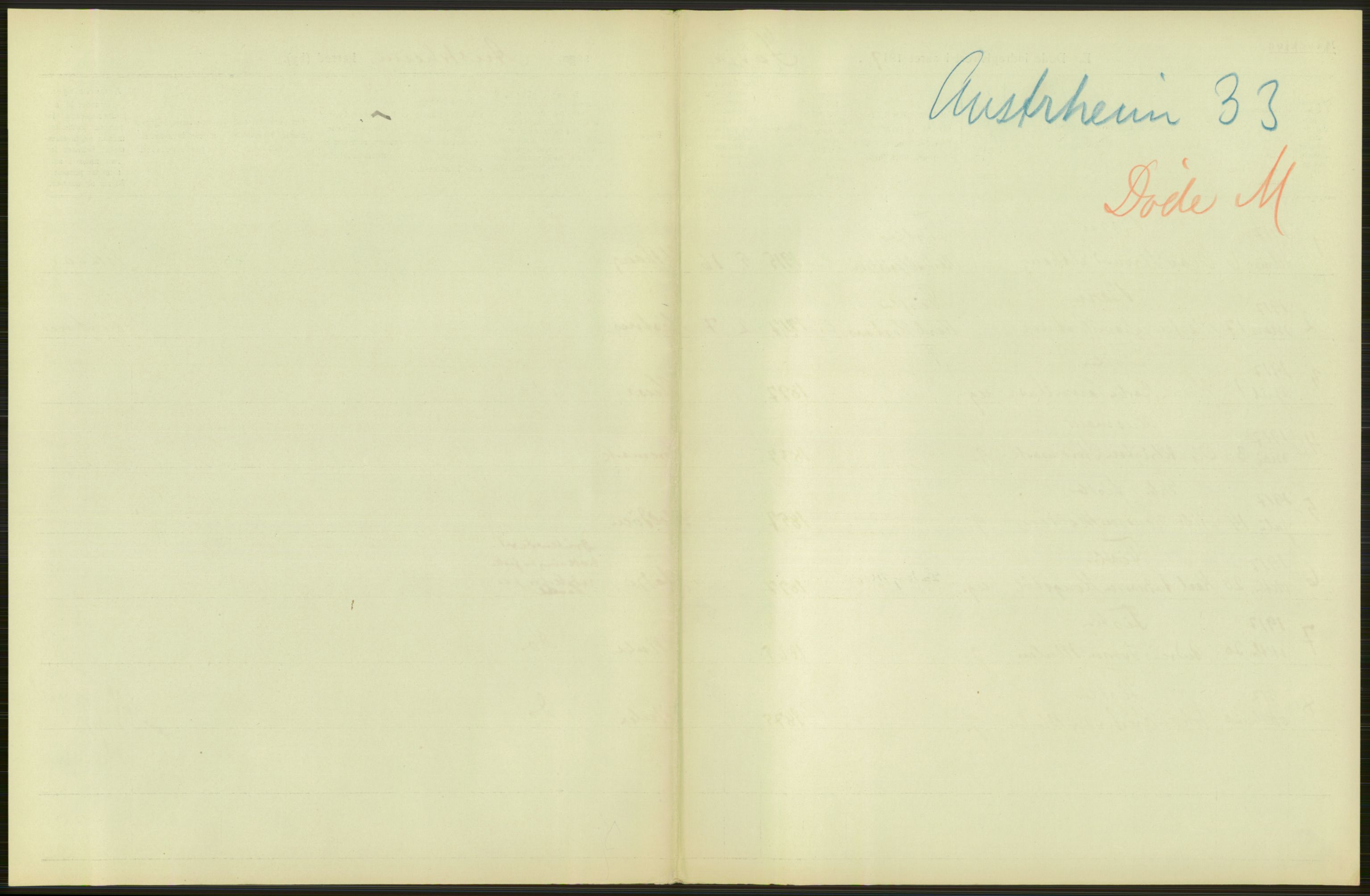 Statistisk sentralbyrå, Sosiodemografiske emner, Befolkning, RA/S-2228/D/Df/Dfb/Dfbg/L0036: S. Bergenhus amt: Døde, dødfødte. Bygder., 1917, s. 473