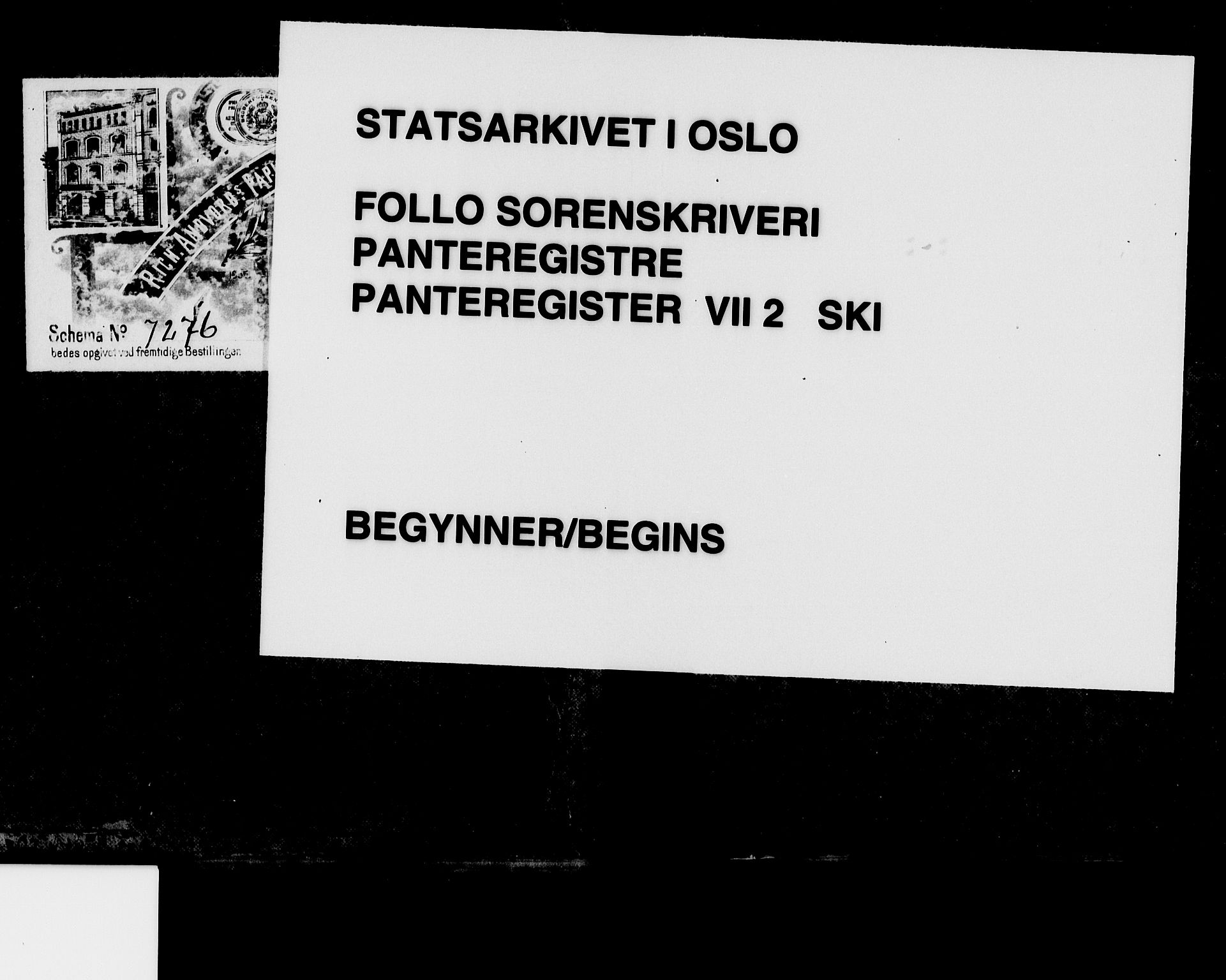 Follo sorenskriveri, SAO/A-10274/G/Gb/Gbg/L0002: Panteregister nr. VII 2, 1906-1938