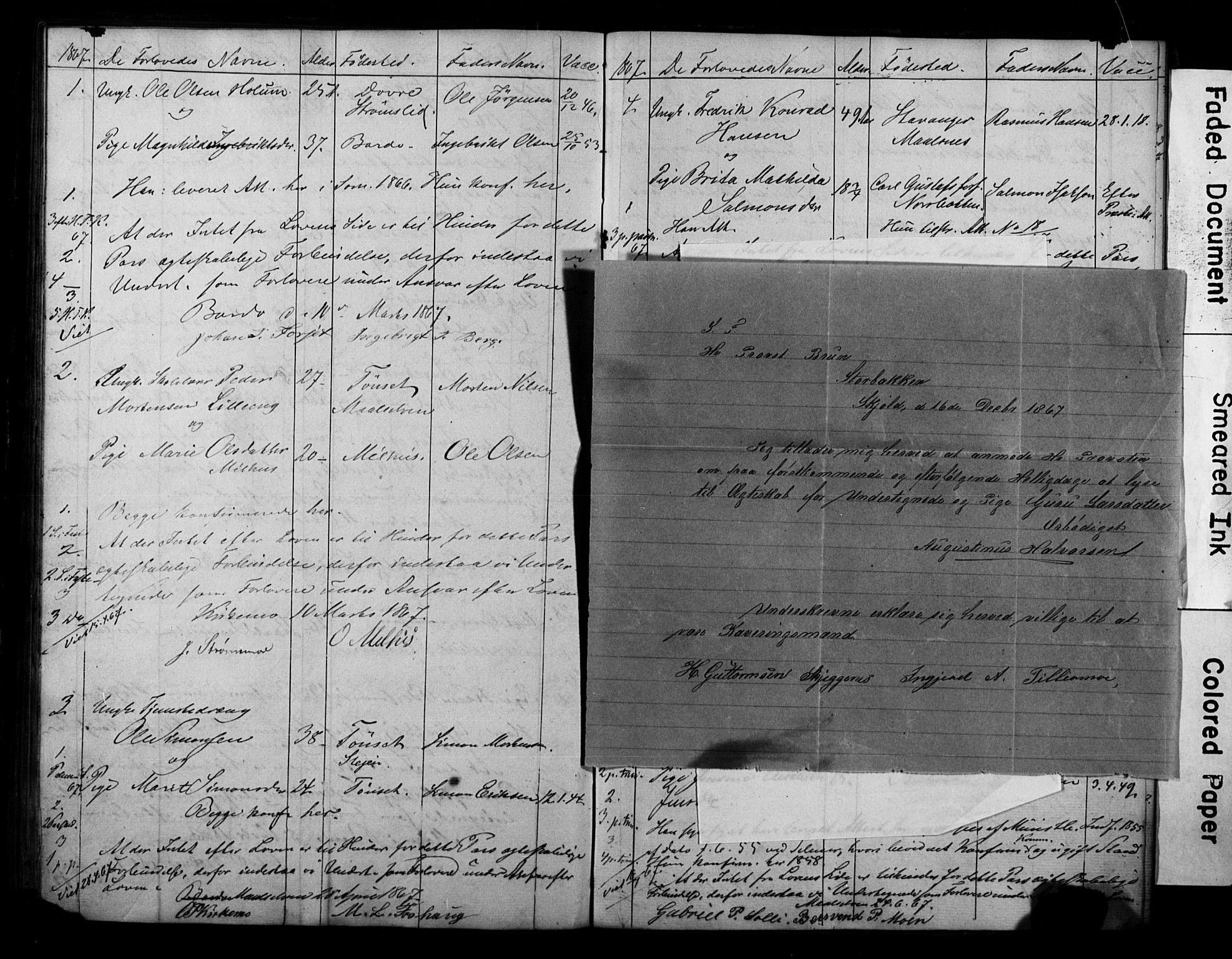 Målselv sokneprestembete, AV/SATØ-S-1311/I/Id/L0037: Lysningsprotokoll nr. 37, 1853-1870