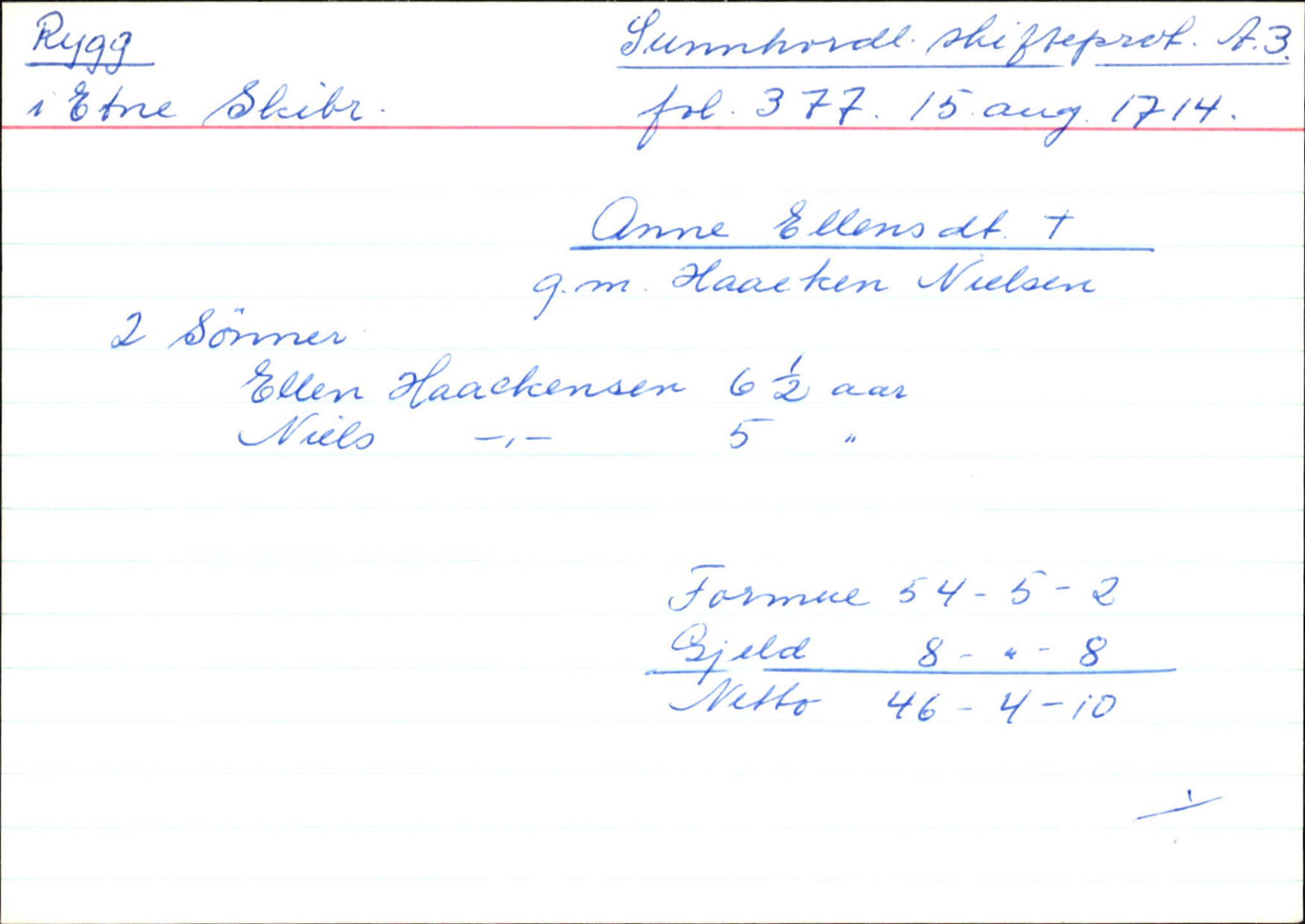 Skiftekort ved Statsarkivet i Bergen, SAB/SKIFTEKORT/004/L0002: Skifteprotokoll nr. 3, 1708-1717, s. 55