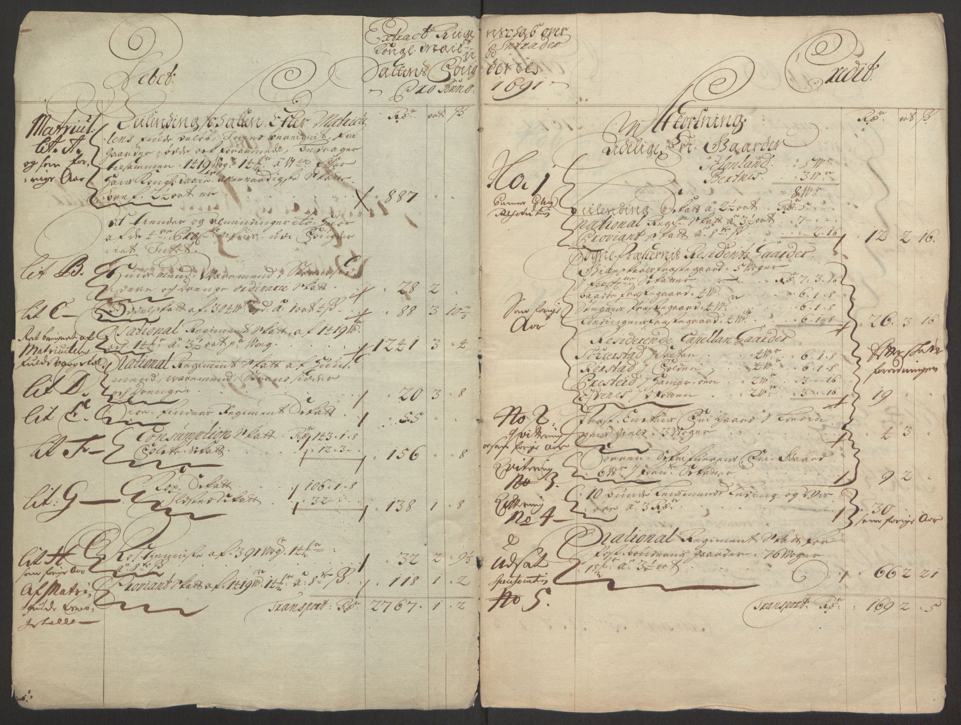Rentekammeret inntil 1814, Reviderte regnskaper, Fogderegnskap, RA/EA-4092/R66/L4577: Fogderegnskap Salten, 1691-1693, s. 5