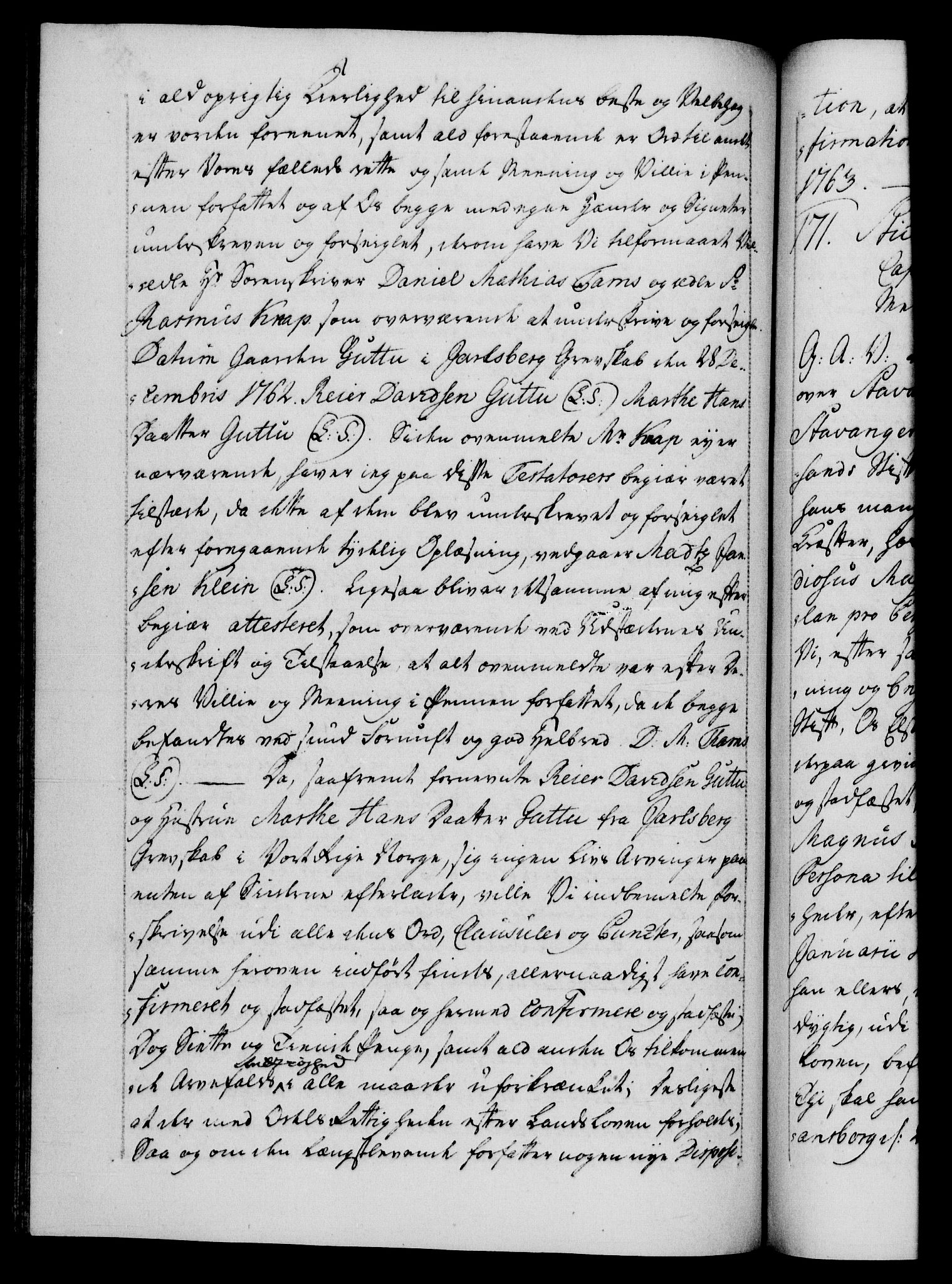 Danske Kanselli 1572-1799, RA/EA-3023/F/Fc/Fca/Fcaa/L0042: Norske registre, 1763-1766, s. 58b