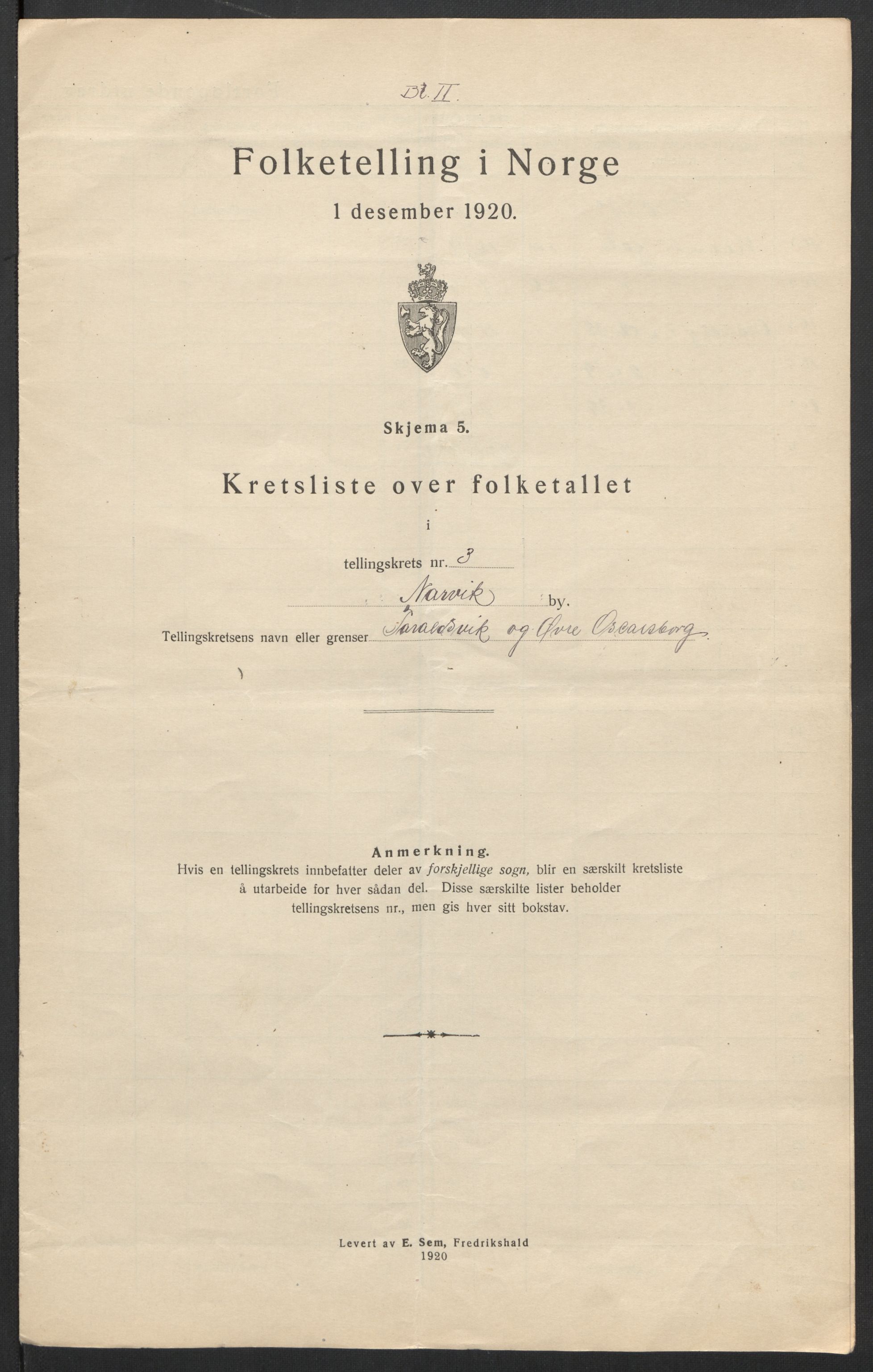 SAT, Folketelling 1920 for 1805 Narvik kjøpstad, 1920, s. 21