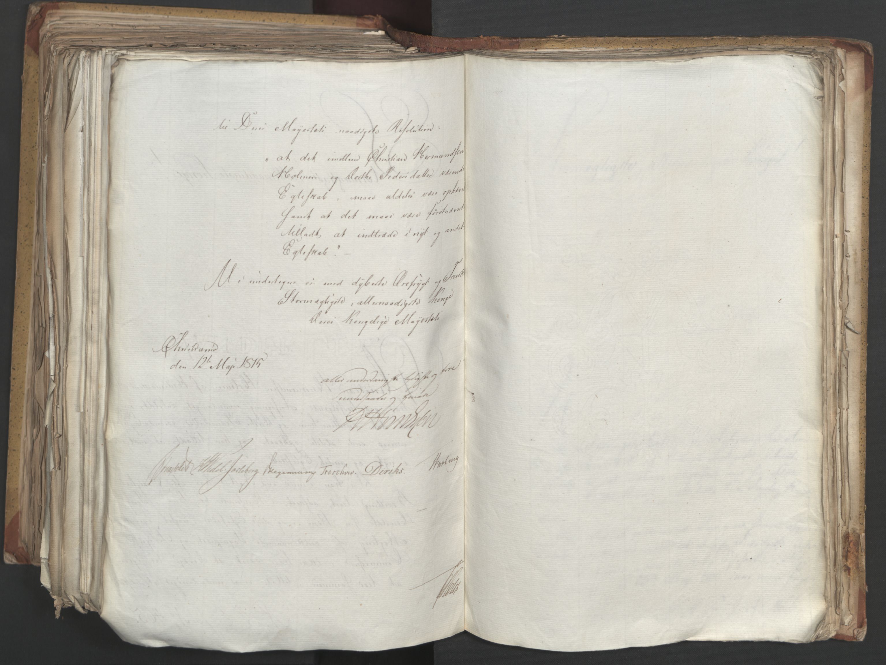 Statsrådsavdelingen i Stockholm, AV/RA-S-1003/D/Da/L0002: Regjeringsinnstillinger nr. 263-518, 1815, s. 466