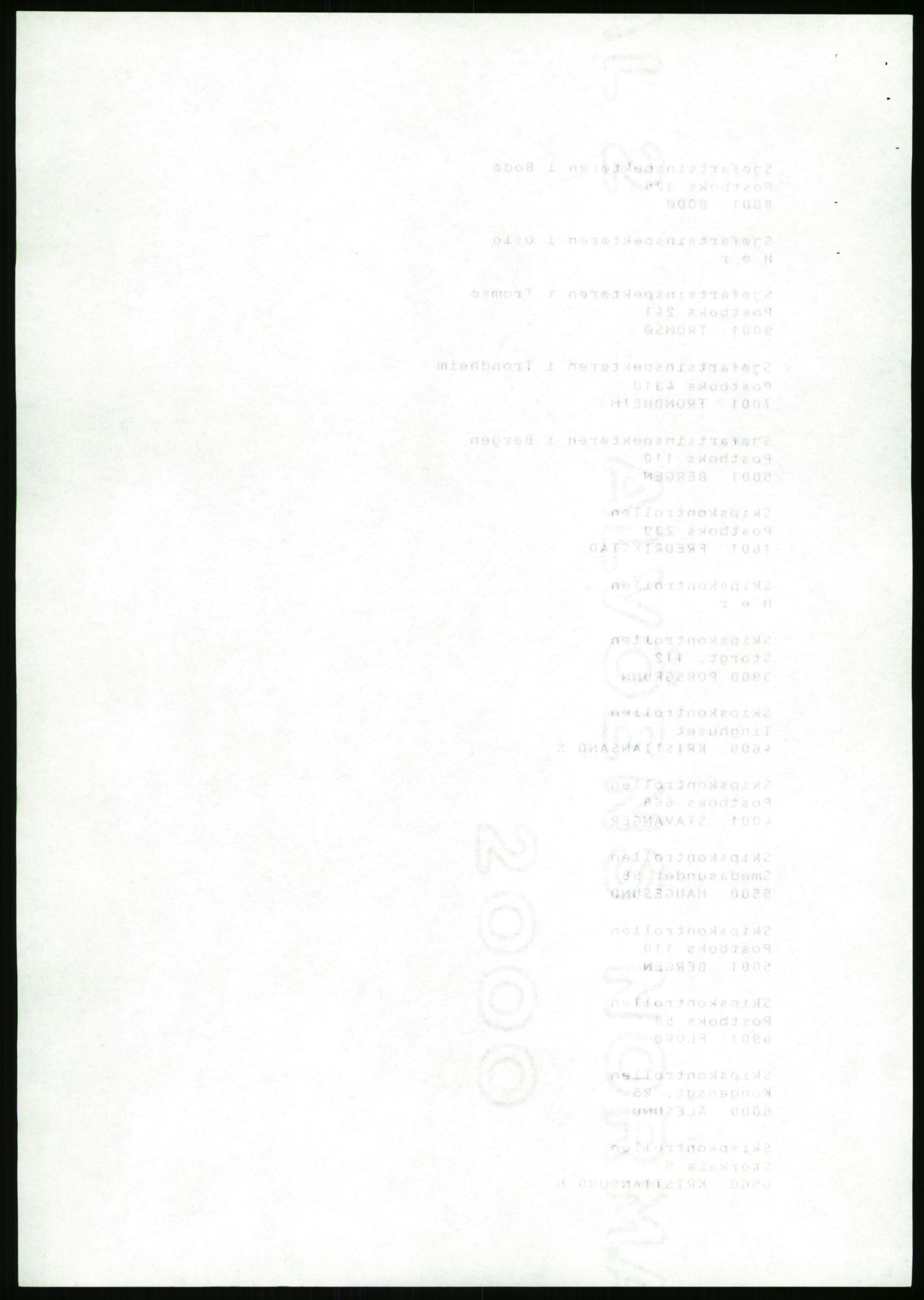 Sjøfartsdirektoratet med forløpere, generelt arkiv, AV/RA-S-1407/D/Du/Duc/L0642/0001: Skipskontrollen - Forskrifter / Forskrift om utleiebåter (2 mapper), 1978-1987, s. 476