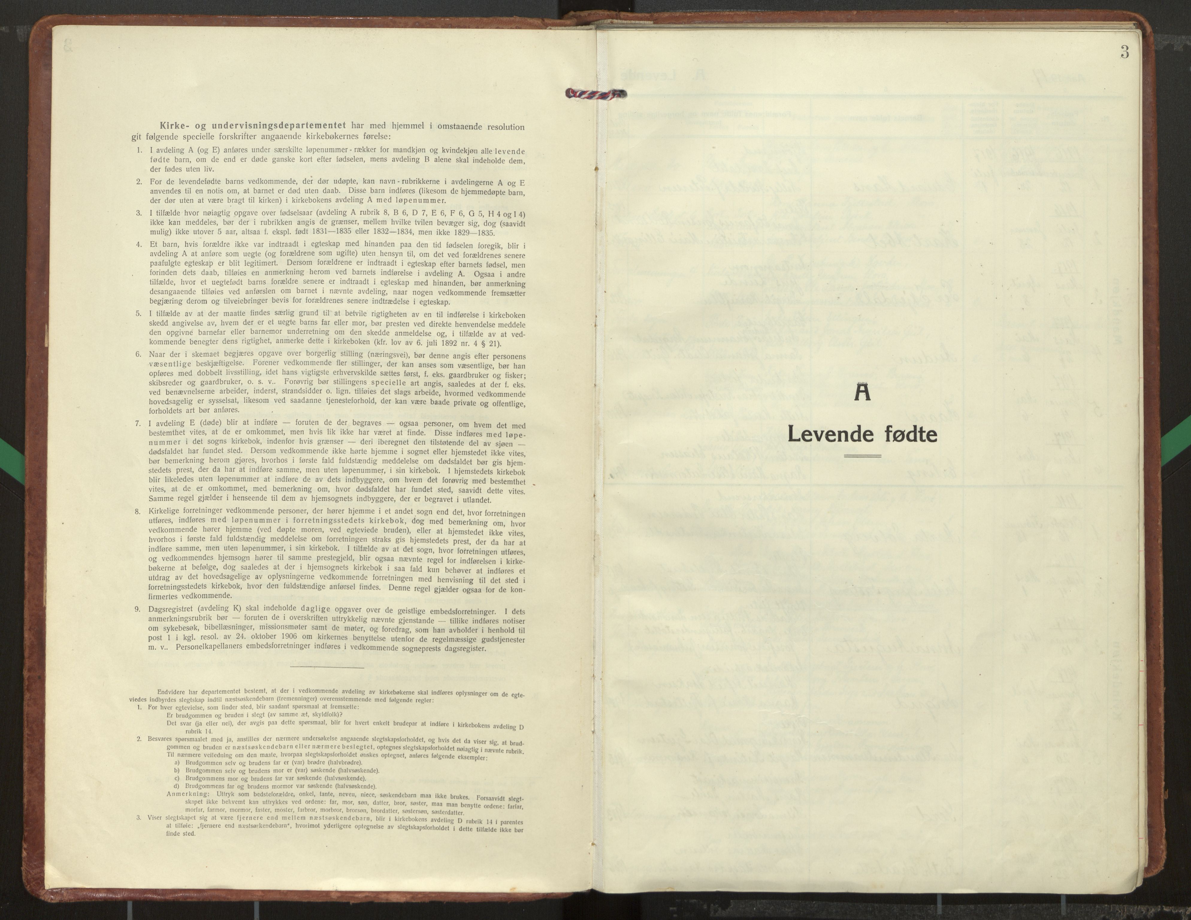 Kinn sokneprestembete, SAB/A-80801/H/Haa/Haac/L0003: Ministerialbok nr. C 3, 1917-1934, s. 3