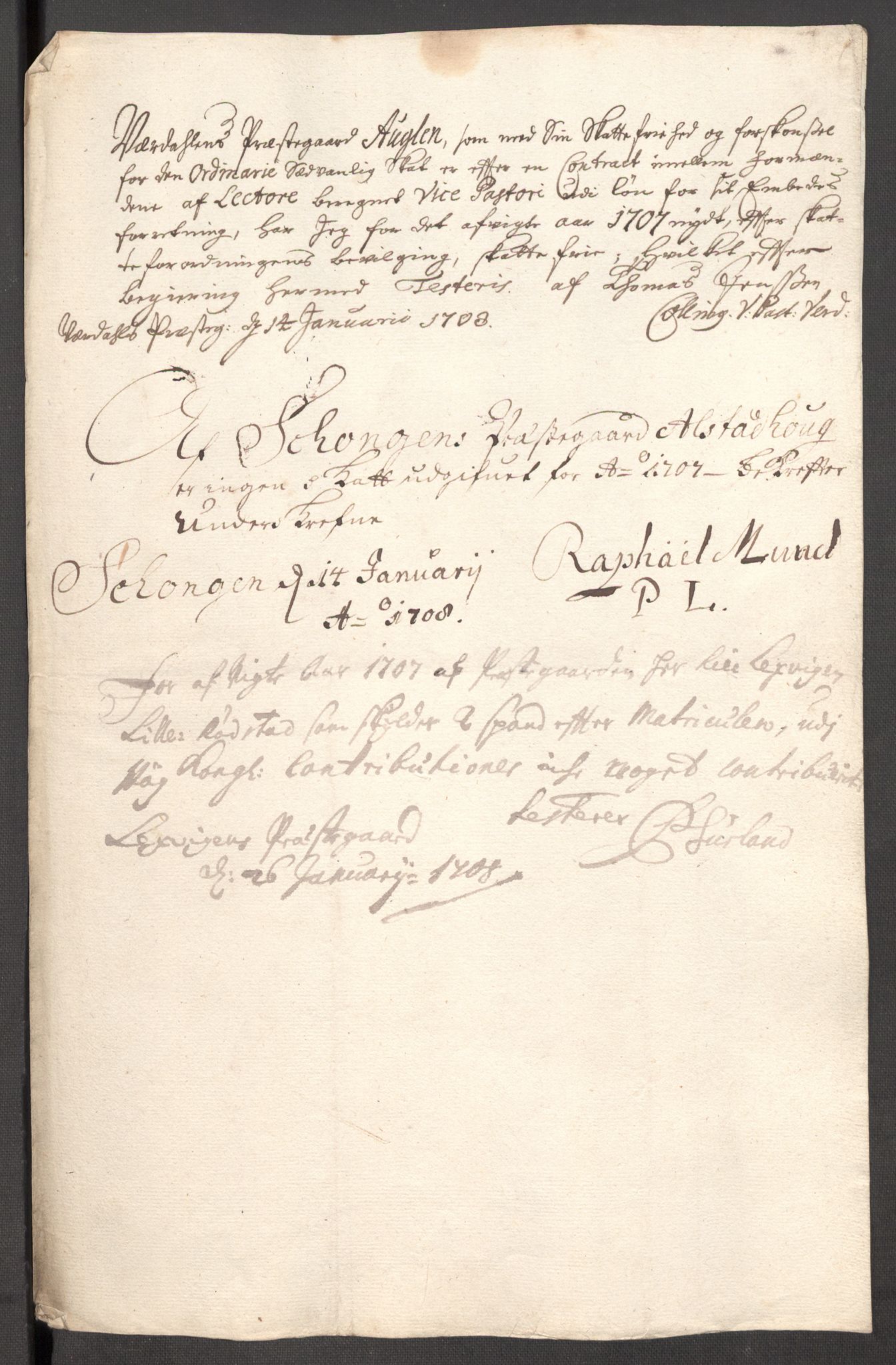 Rentekammeret inntil 1814, Reviderte regnskaper, Fogderegnskap, RA/EA-4092/R62/L4197: Fogderegnskap Stjørdal og Verdal, 1707, s. 197