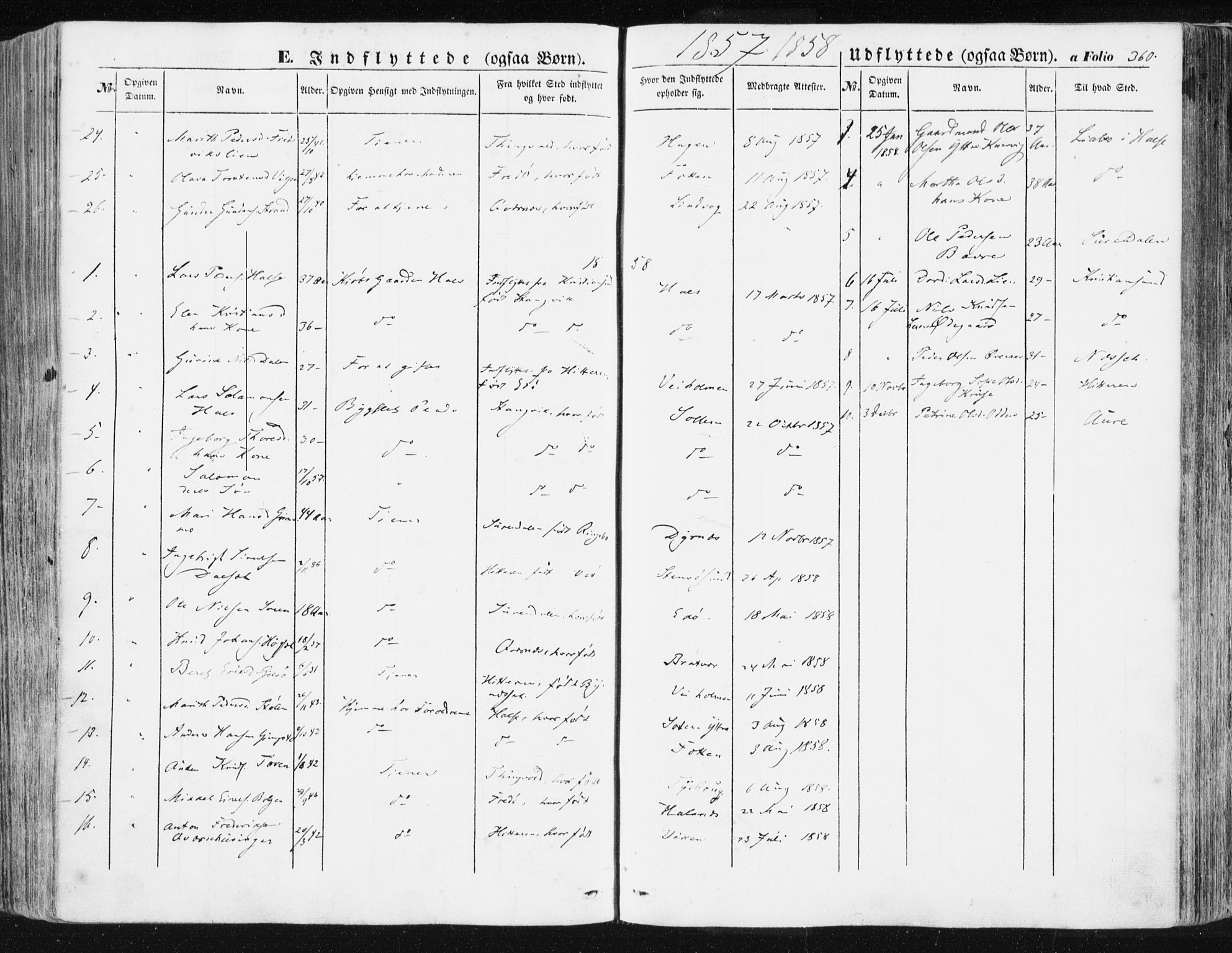 Ministerialprotokoller, klokkerbøker og fødselsregistre - Møre og Romsdal, SAT/A-1454/581/L0937: Ministerialbok nr. 581A05, 1853-1872, s. 360