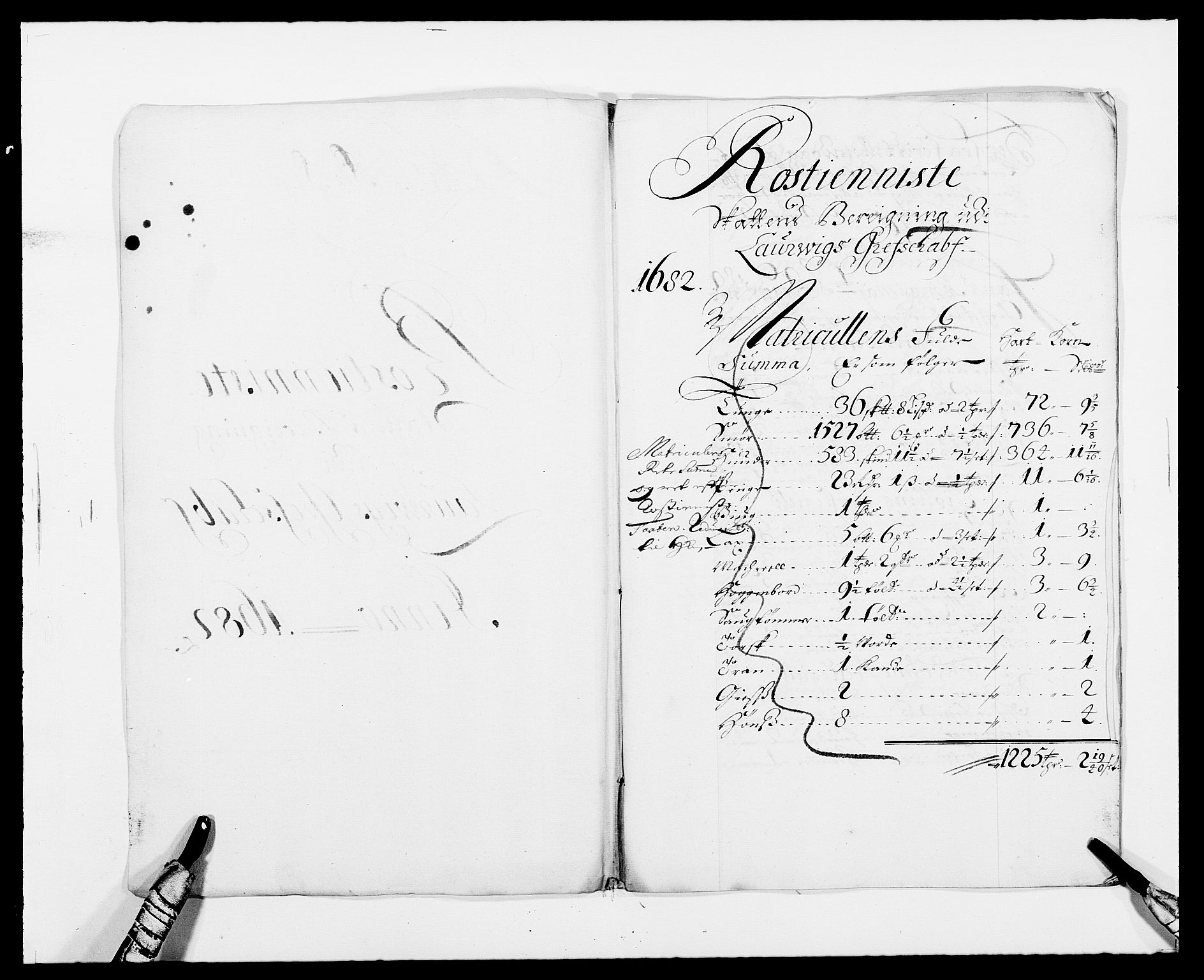 Rentekammeret inntil 1814, Reviderte regnskaper, Fogderegnskap, RA/EA-4092/R33/L1969: Fogderegnskap Larvik grevskap, 1675-1687, s. 191