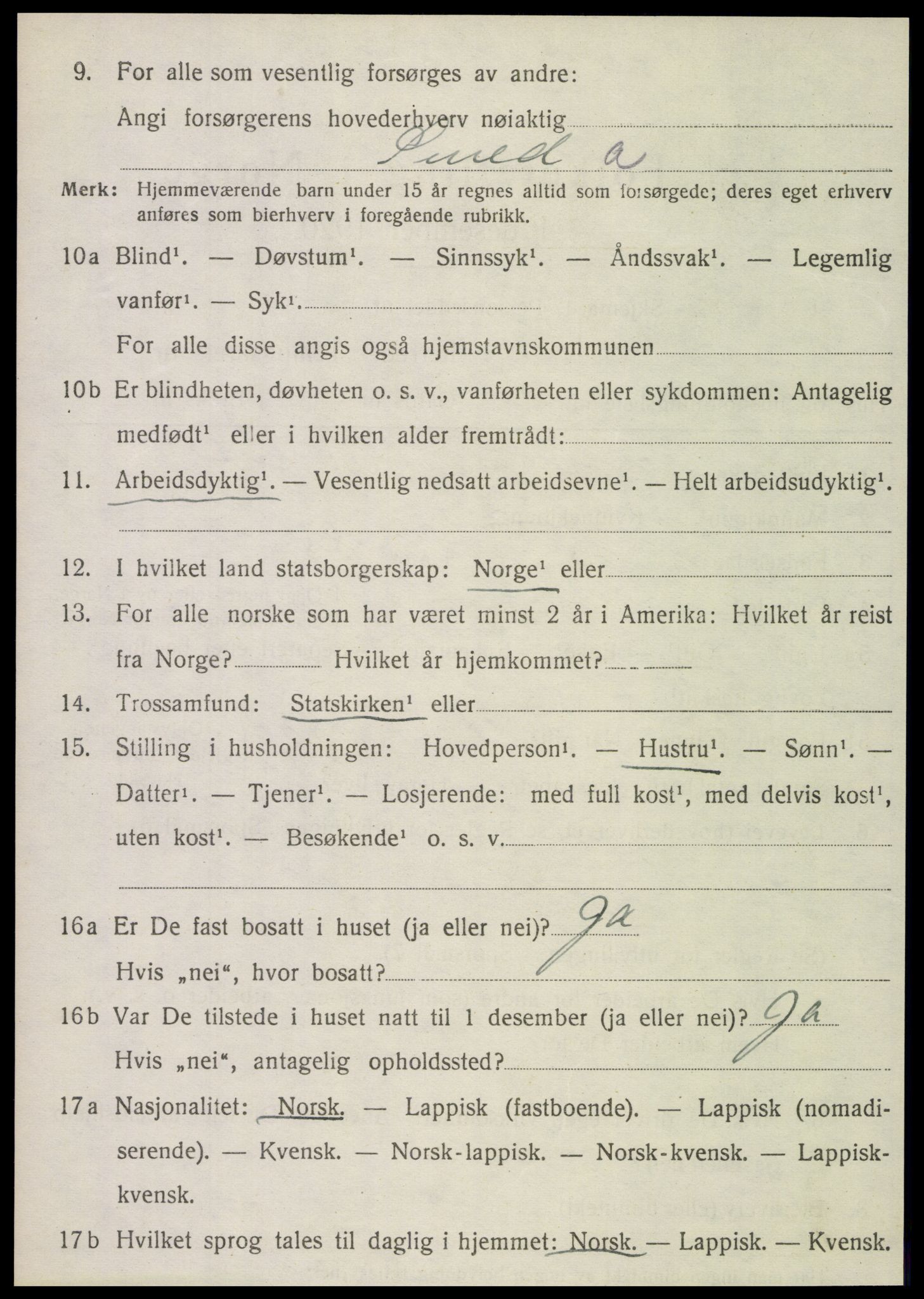 SAT, Folketelling 1920 for 1833 Mo herred, 1920, s. 4316