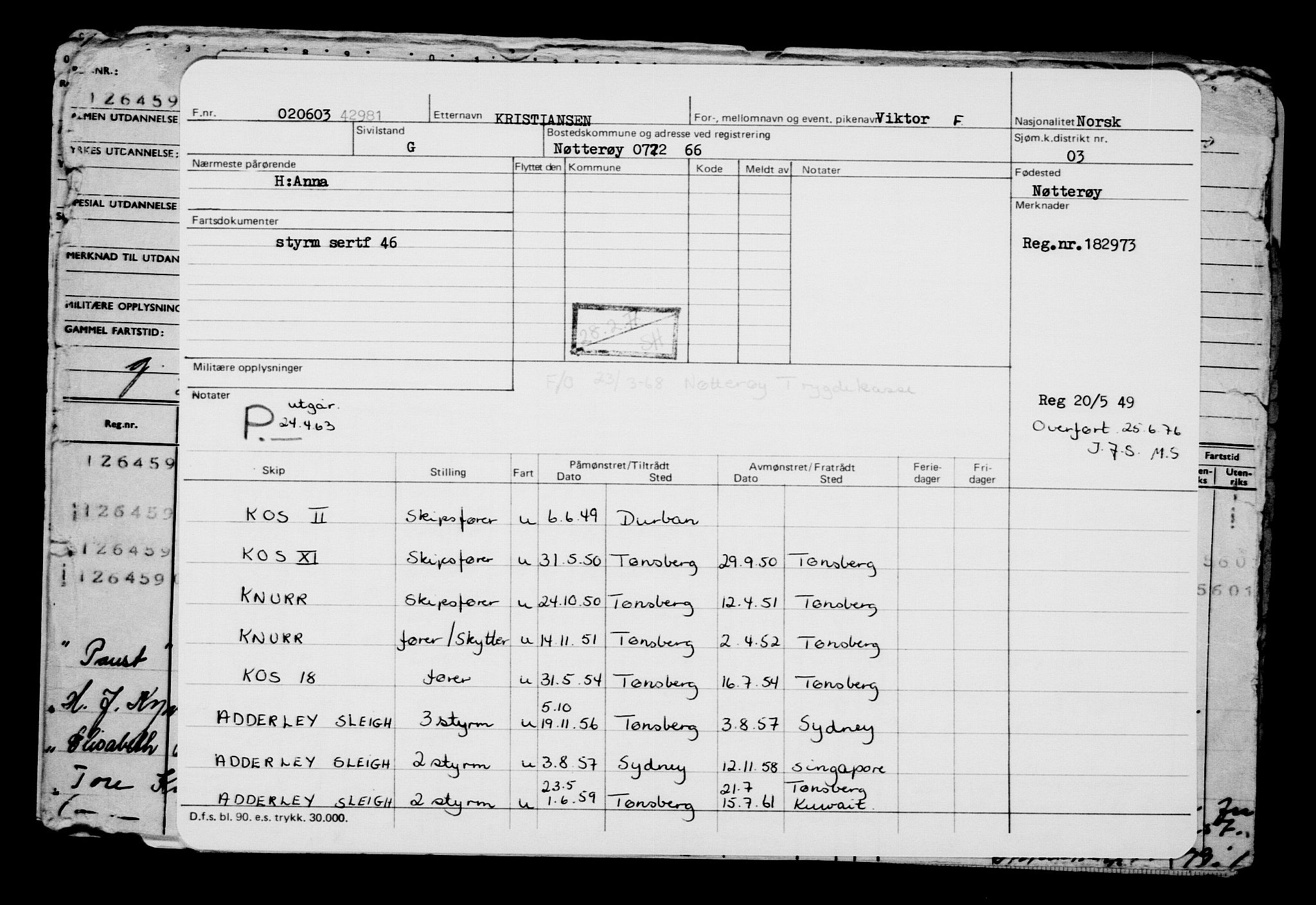 Direktoratet for sjømenn, RA/S-3545/G/Gb/L0049: Hovedkort, 1903, s. 310