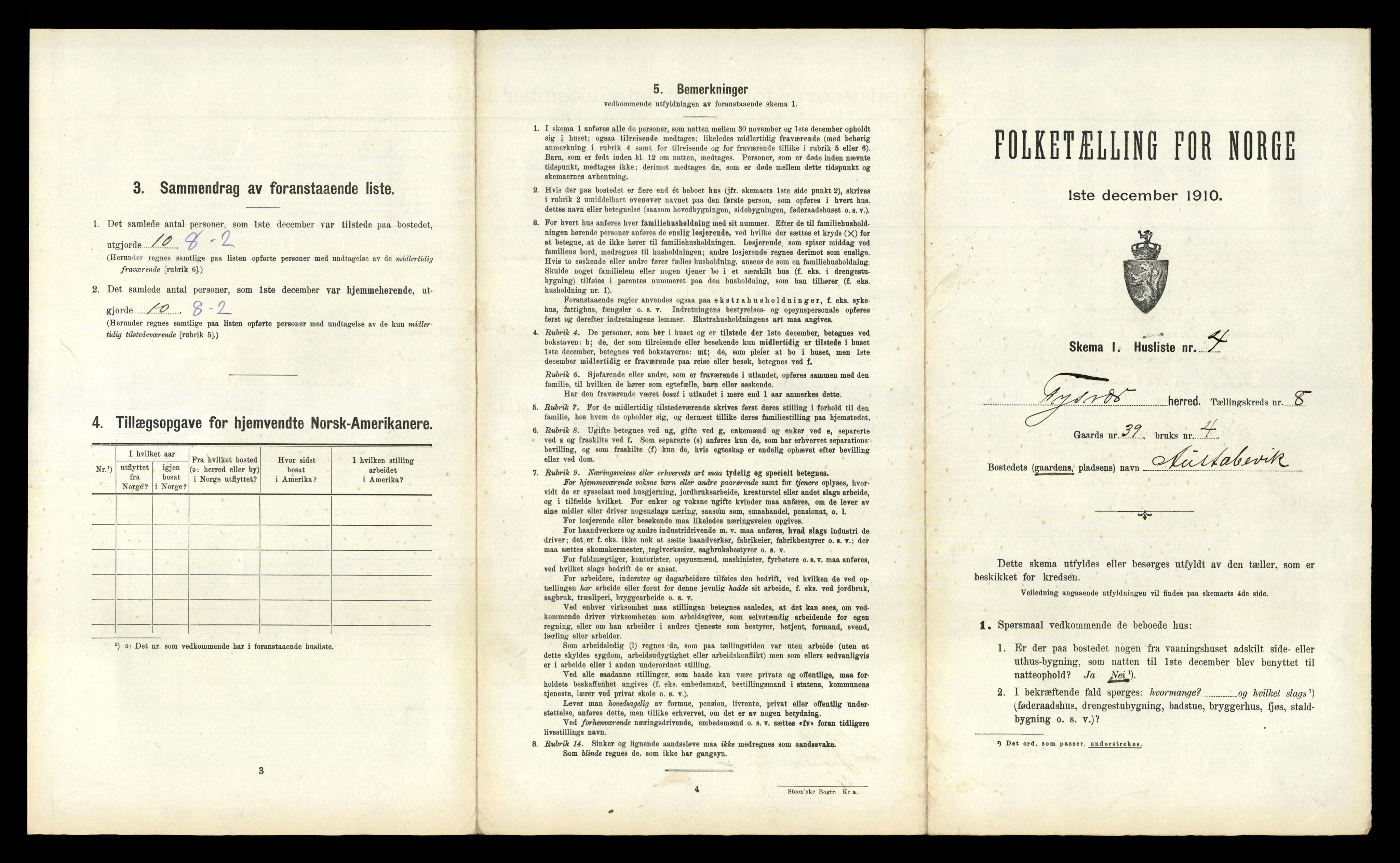 RA, Folketelling 1910 for 1146 Tysvær herred, 1910, s. 475