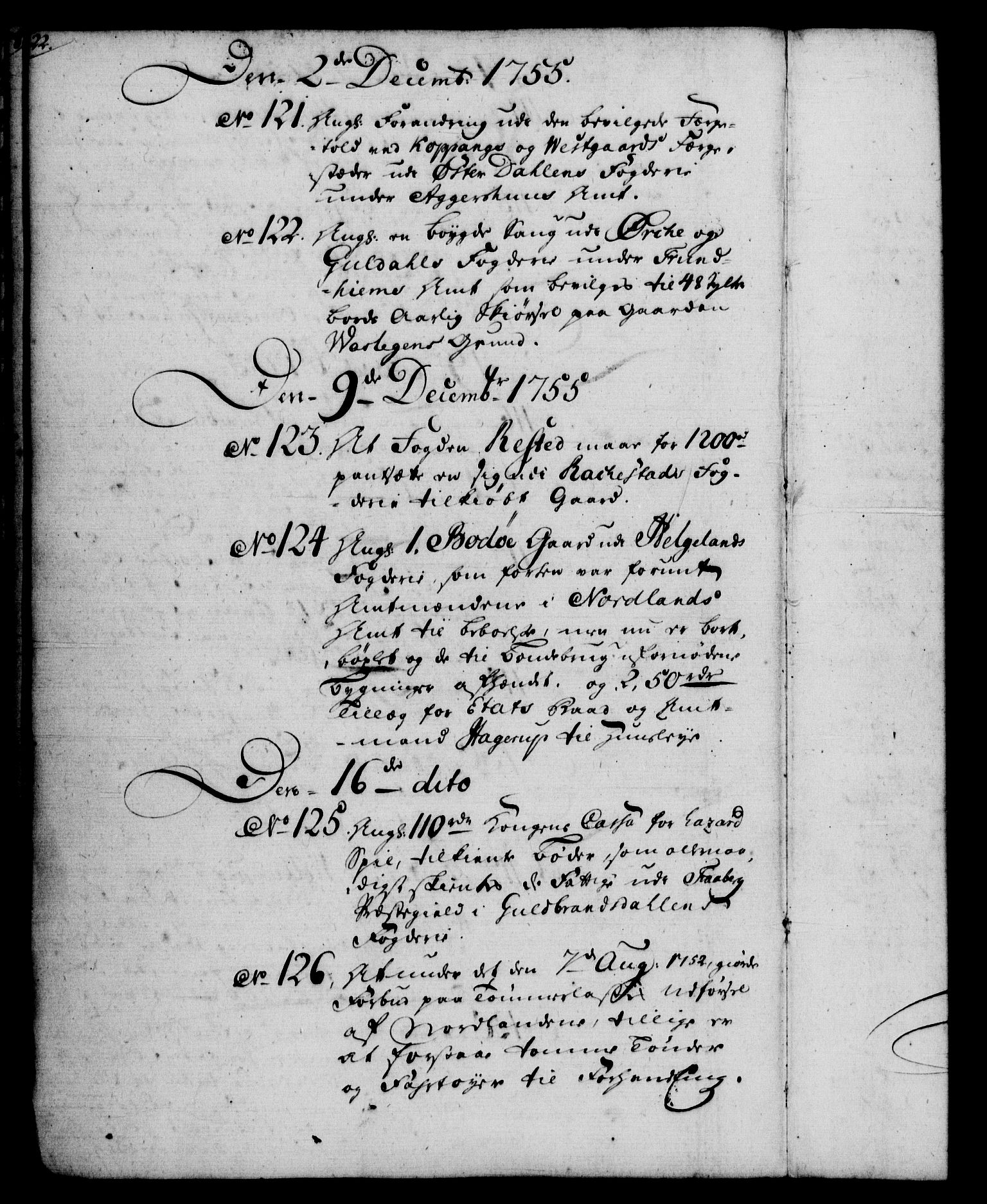 Rentekammeret, Kammerkanselliet, RA/EA-3111/G/Gf/Gfb/L0006: Register til norske relasjons- og resolusjonsprotokoller (merket RK 52.101), 1755-1765, s. 22