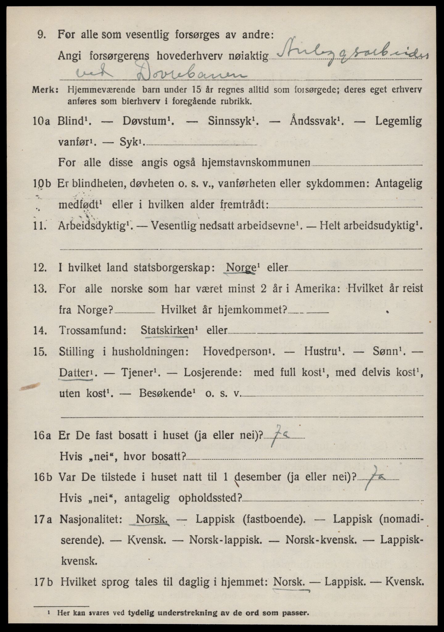 SAT, Folketelling 1920 for 1635 Rennebu herred, 1920, s. 2707