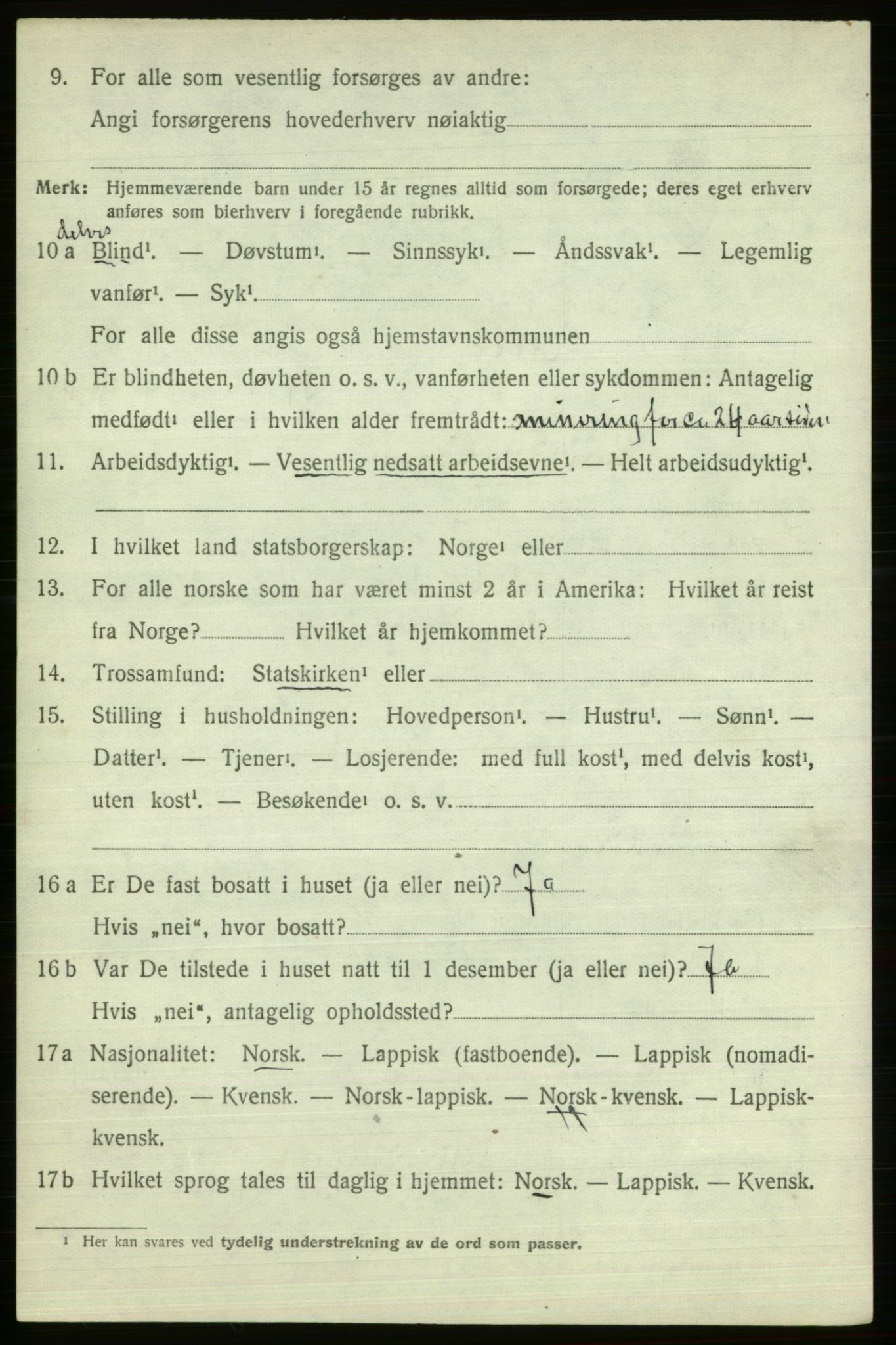 SATØ, Folketelling 1920 for 2012 Alta herred, 1920, s. 6052