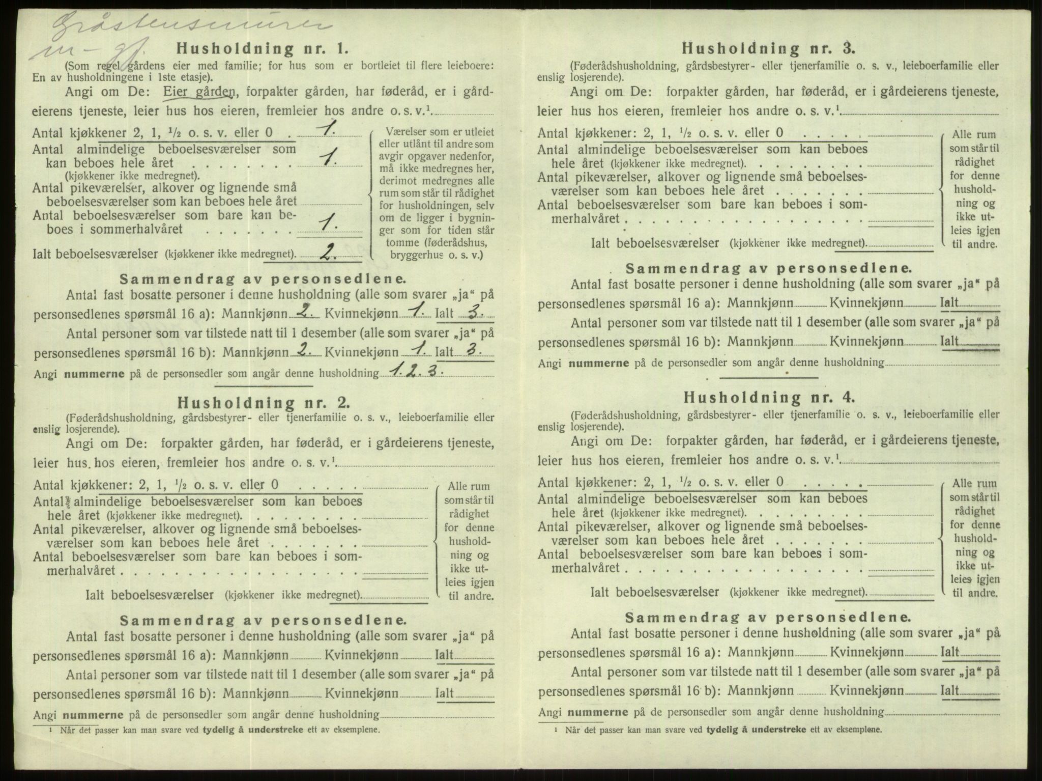 SAB, Folketelling 1920 for 1445 Gloppen herred, 1920, s. 314