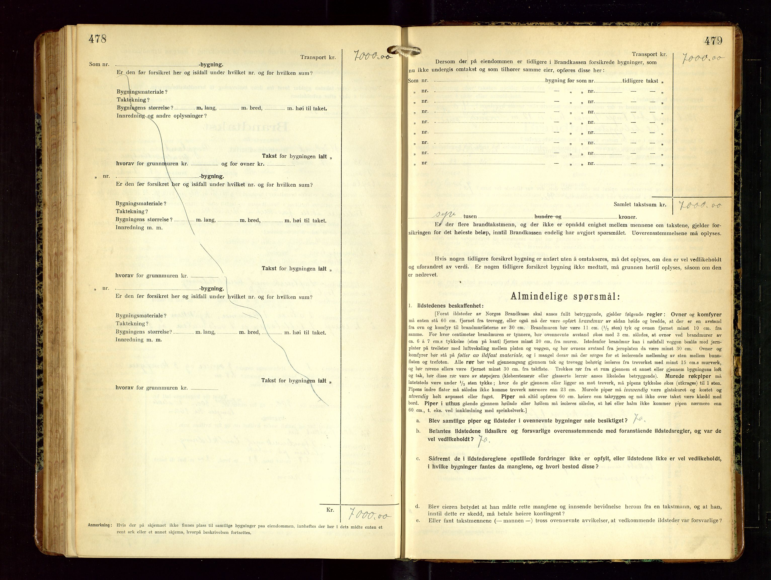 Høyland/Sandnes lensmannskontor, AV/SAST-A-100166/Gob/L0004: "Brandtakstprotokol", 1924-1933, s. 478-479