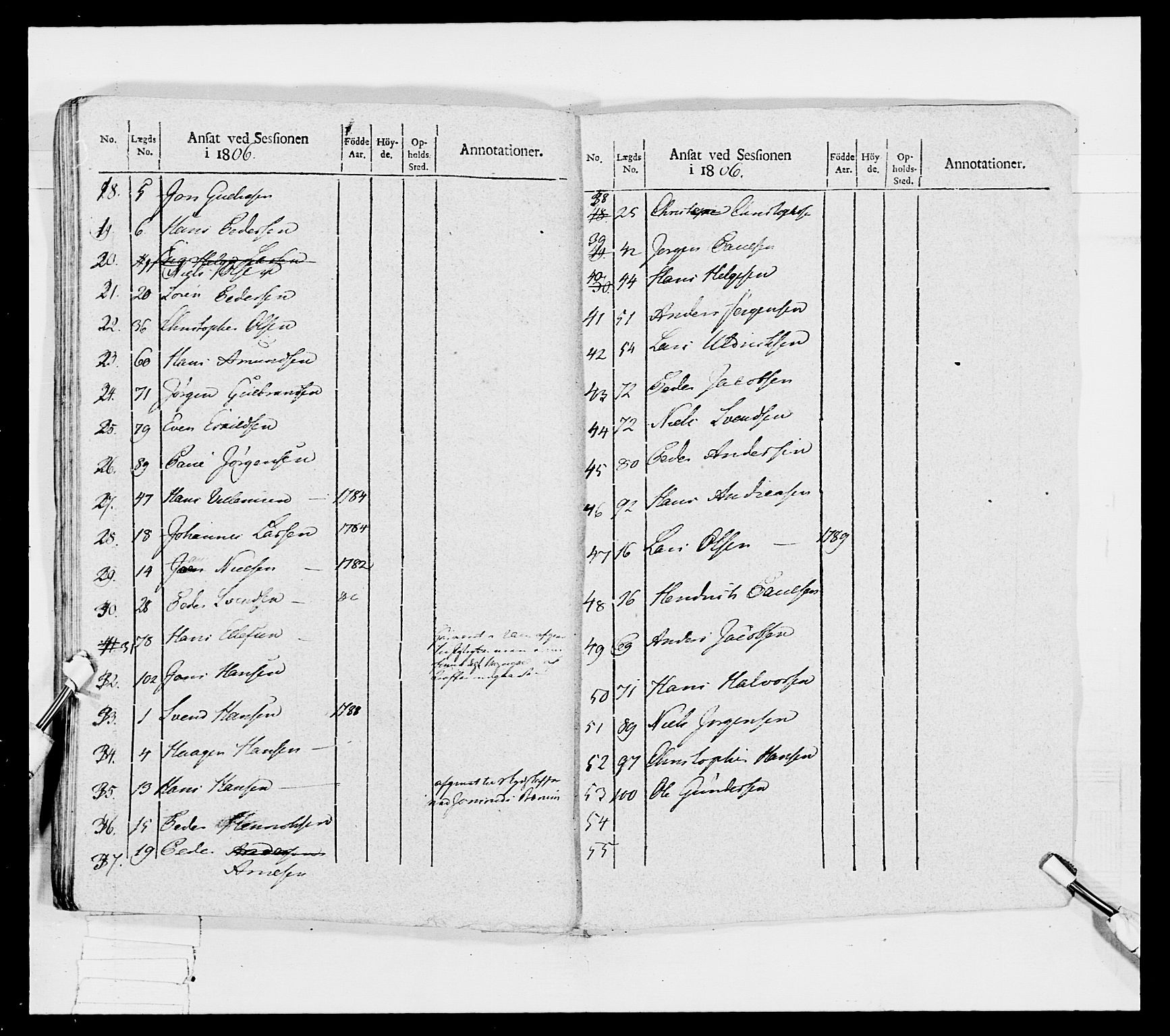 Generalitets- og kommissariatskollegiet, Det kongelige norske kommissariatskollegium, AV/RA-EA-5420/E/Eh/L0032a: Nordafjelske gevorbne infanteriregiment, 1806, s. 48