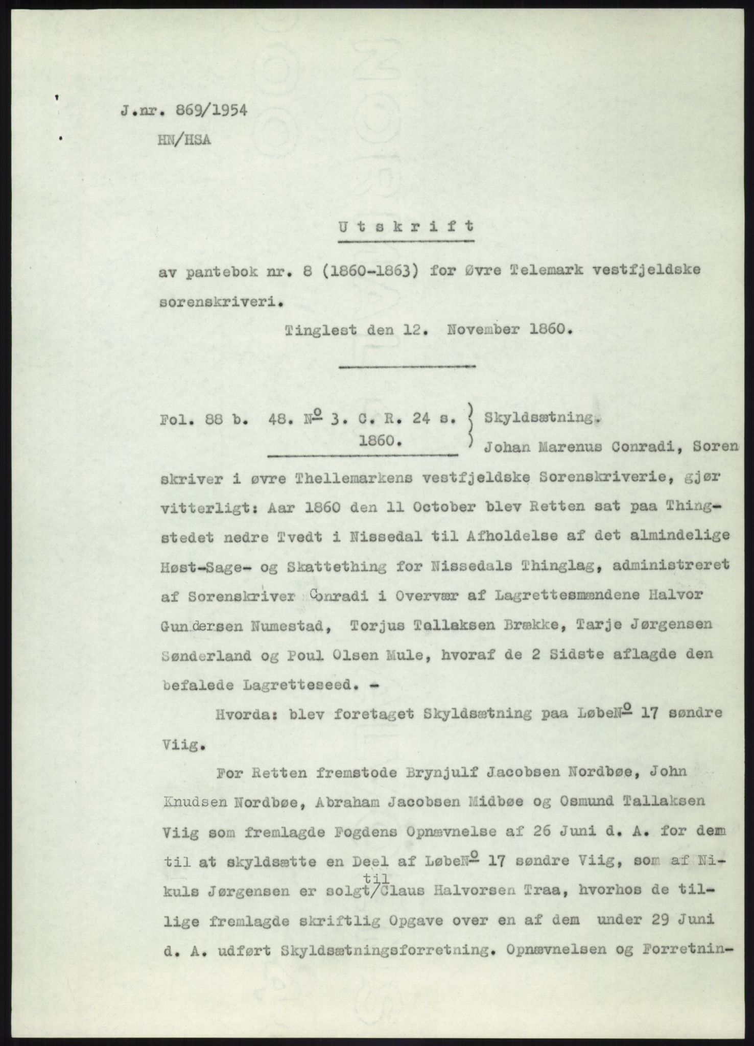 Statsarkivet i Kongsberg, SAKO/A-0001, 1944-1954, s. 431