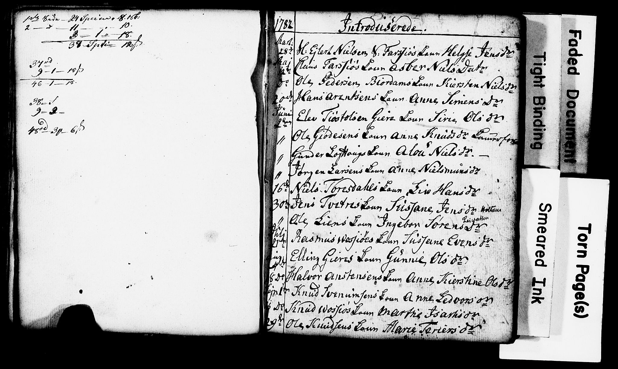 Sannidal kirkebøker, AV/SAKO-A-296/G/Ga/L0001: Klokkerbok nr. 1, 1782-1816