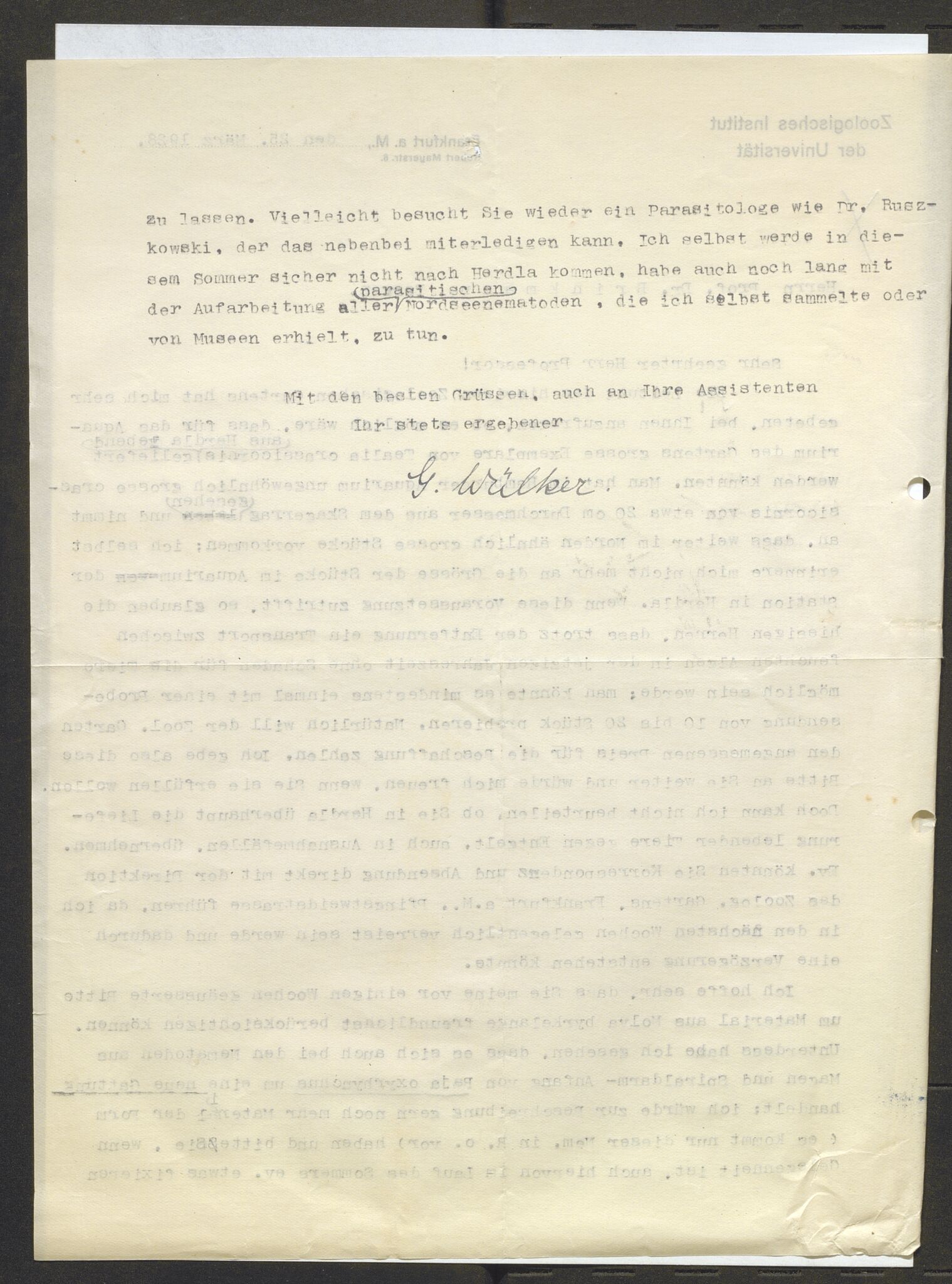 Bergens Museum, AV/SAB-A-17301/13/D/L0002: Korrespondanse , 1928-1940, s. 310