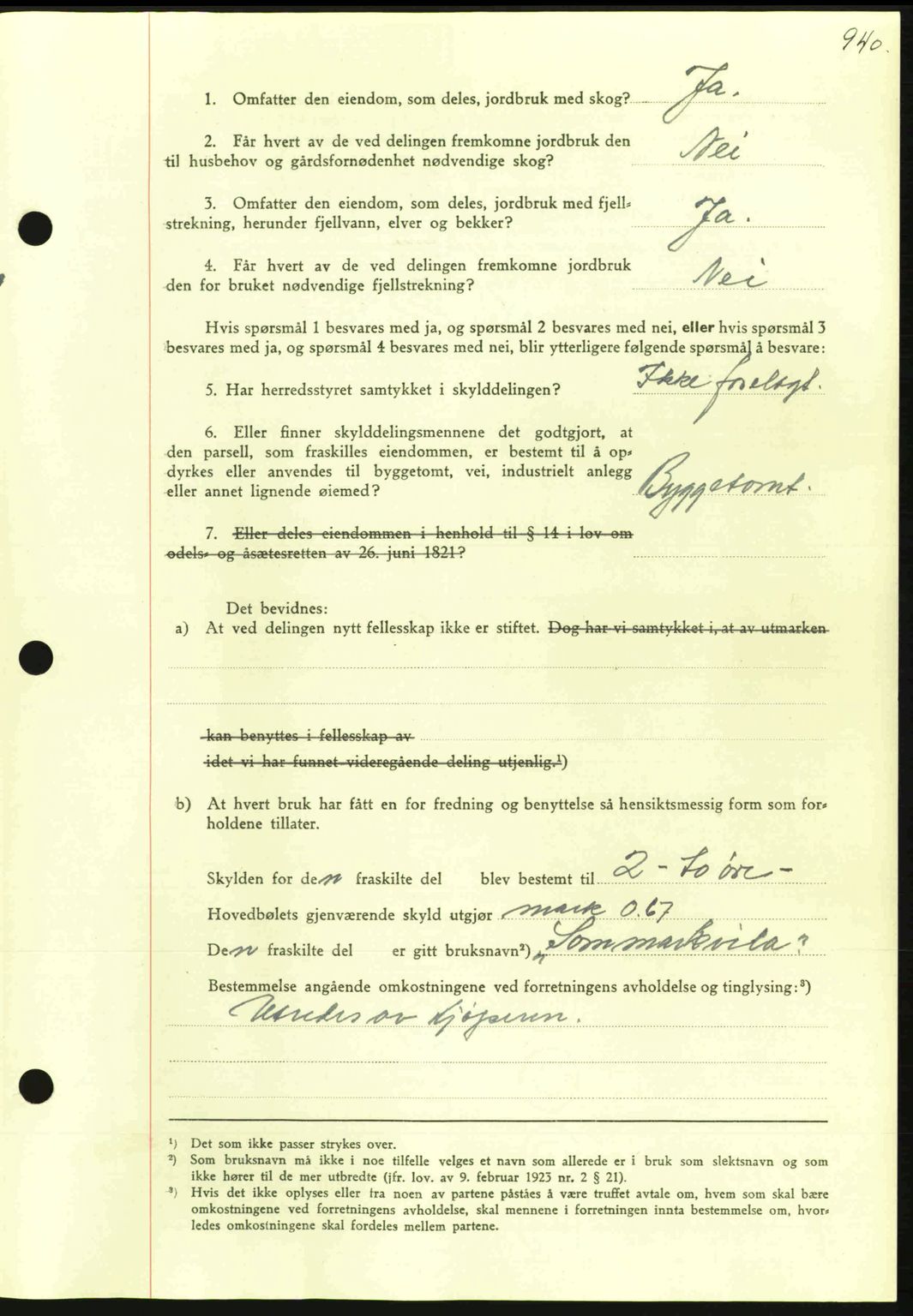 Nordmøre sorenskriveri, SAT/A-4132/1/2/2Ca: Pantebok nr. A89, 1940-1941, Dagboknr: 648/1941