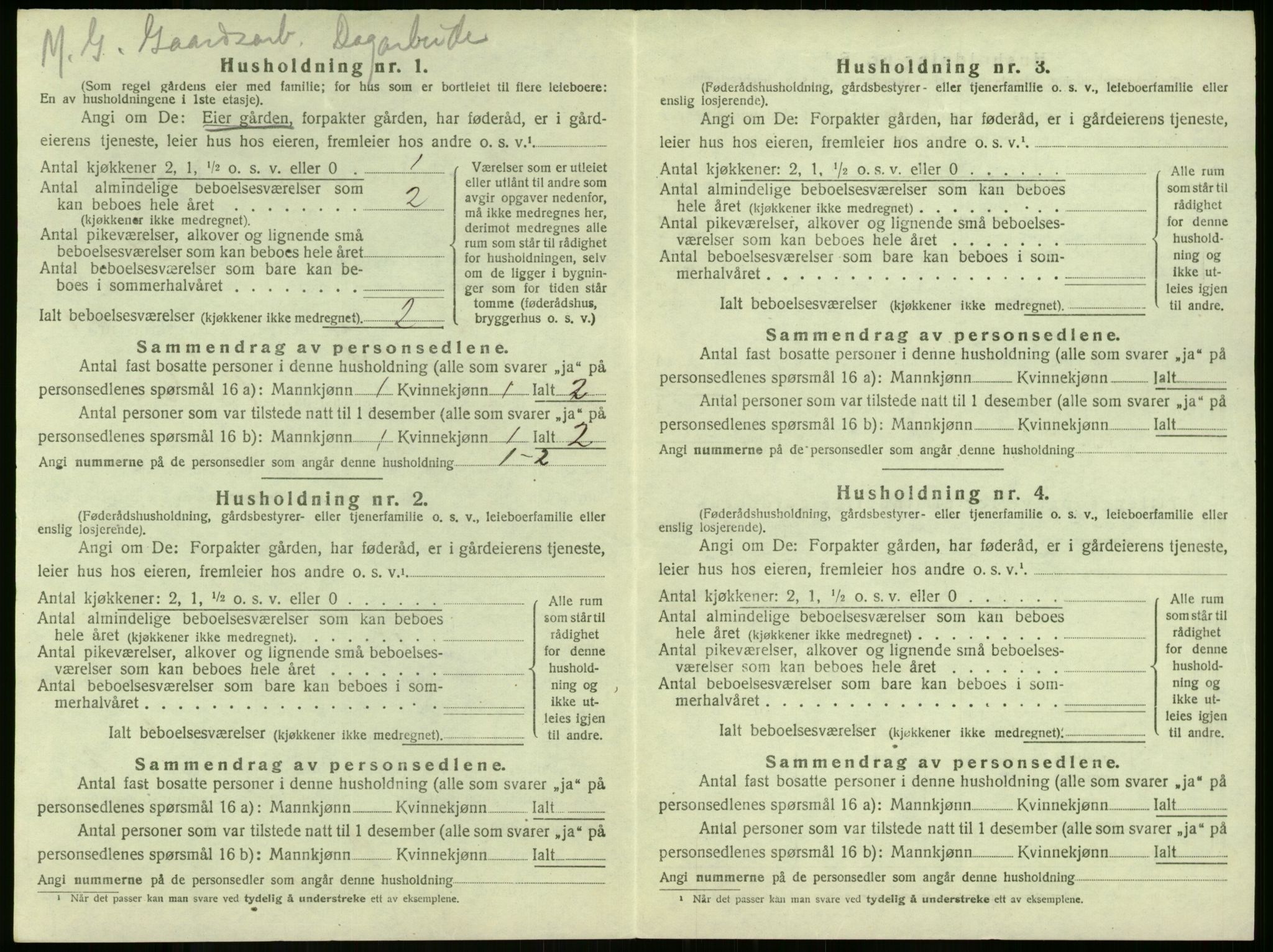 SAKO, Folketelling 1920 for 0720 Stokke herred, 1920, s. 264