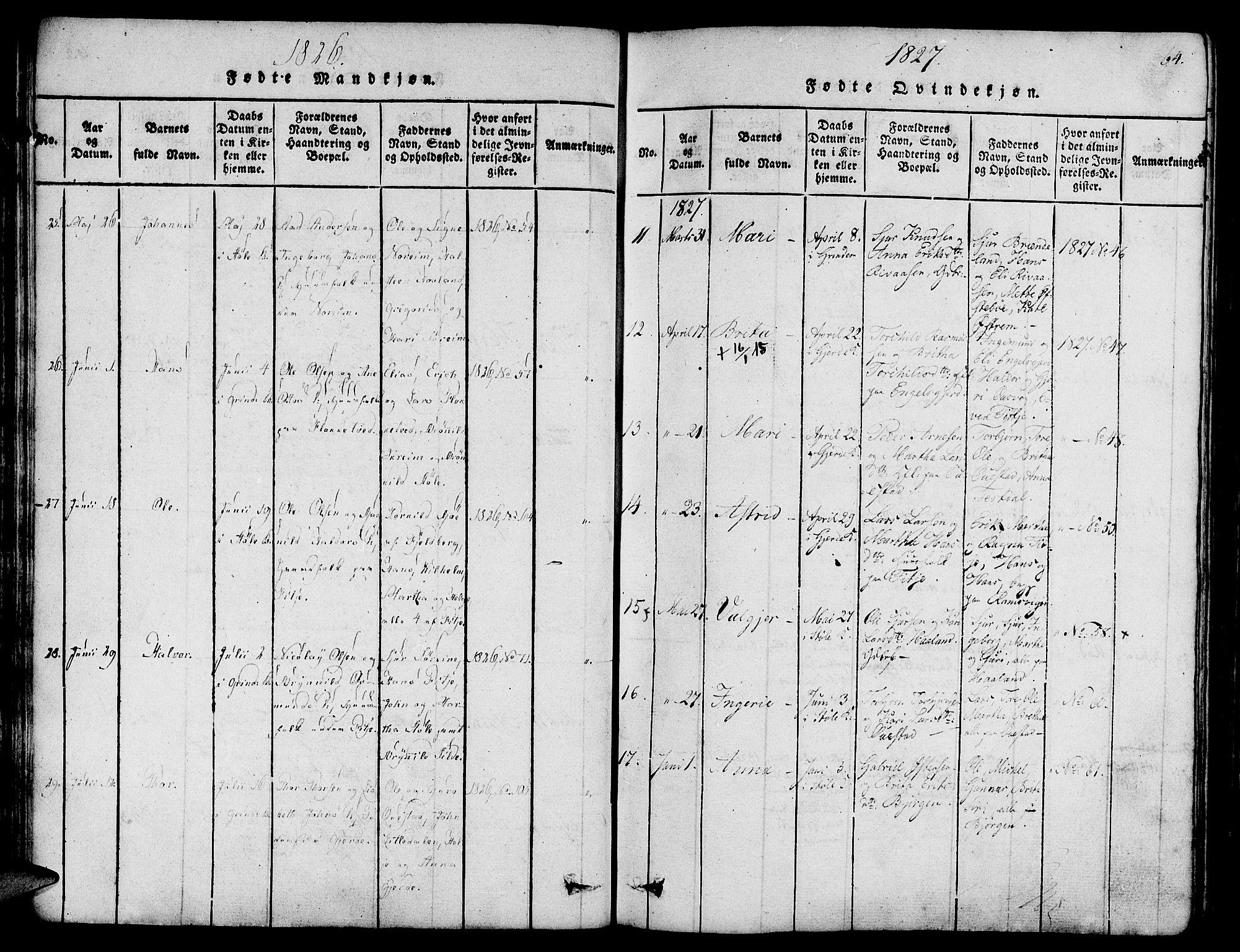 Etne sokneprestembete, AV/SAB-A-75001/H/Haa: Ministerialbok nr. A 6, 1815-1831, s. 64