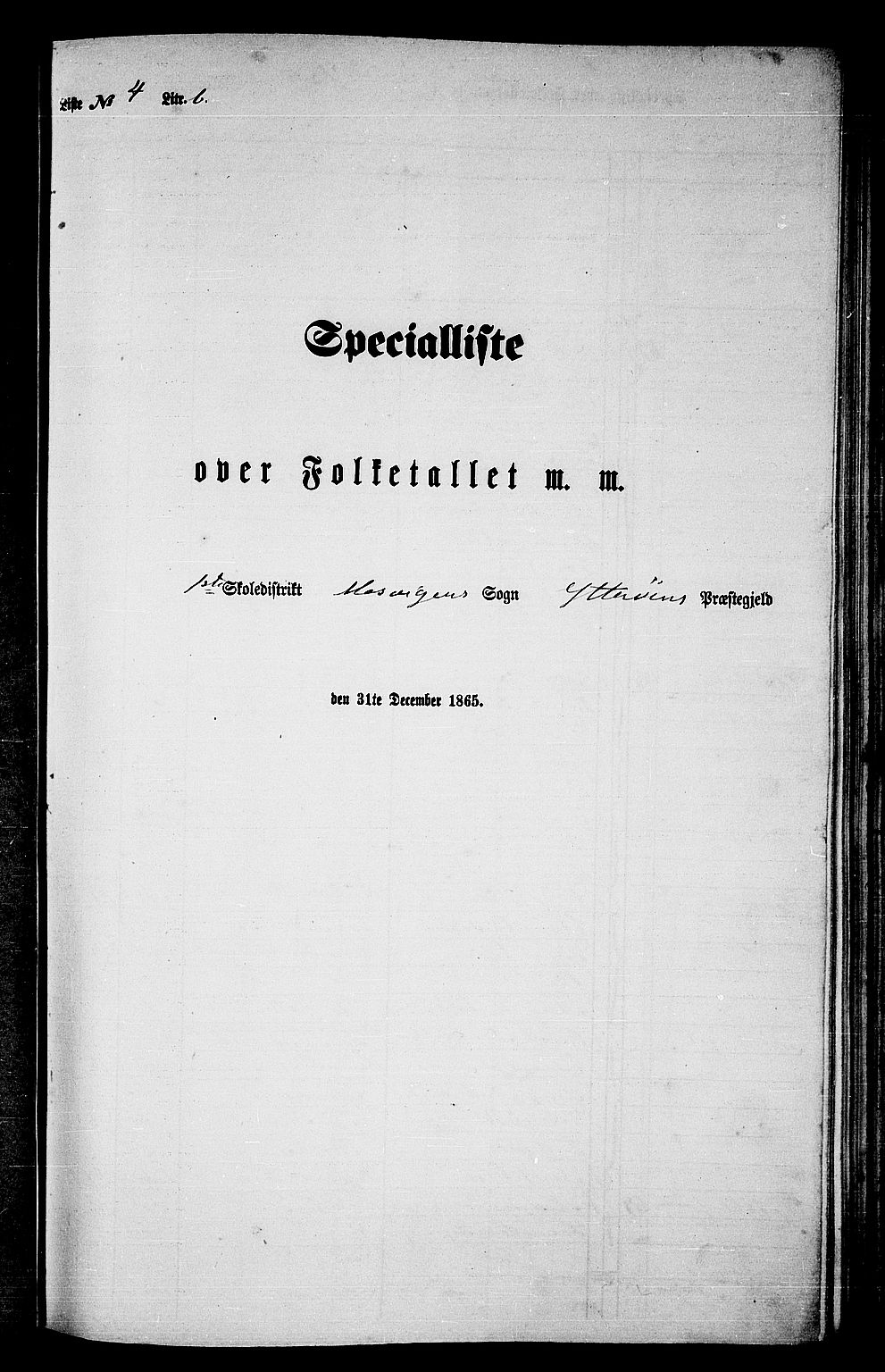 RA, Folketelling 1865 for 1722P Ytterøy prestegjeld, 1865, s. 82