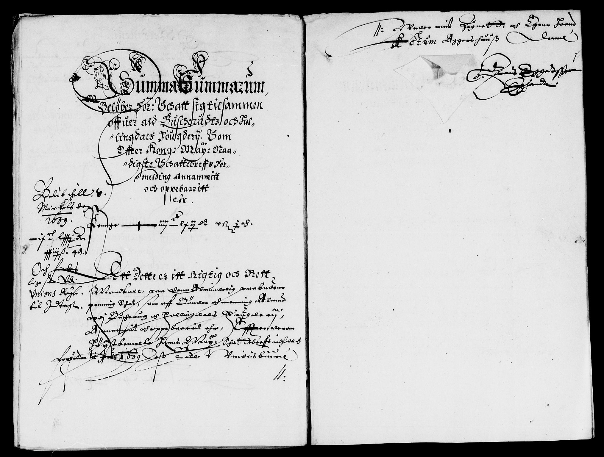 Rentekammeret inntil 1814, Reviderte regnskaper, Lensregnskaper, AV/RA-EA-5023/R/Rb/Rba/L0147: Akershus len, 1639-1640