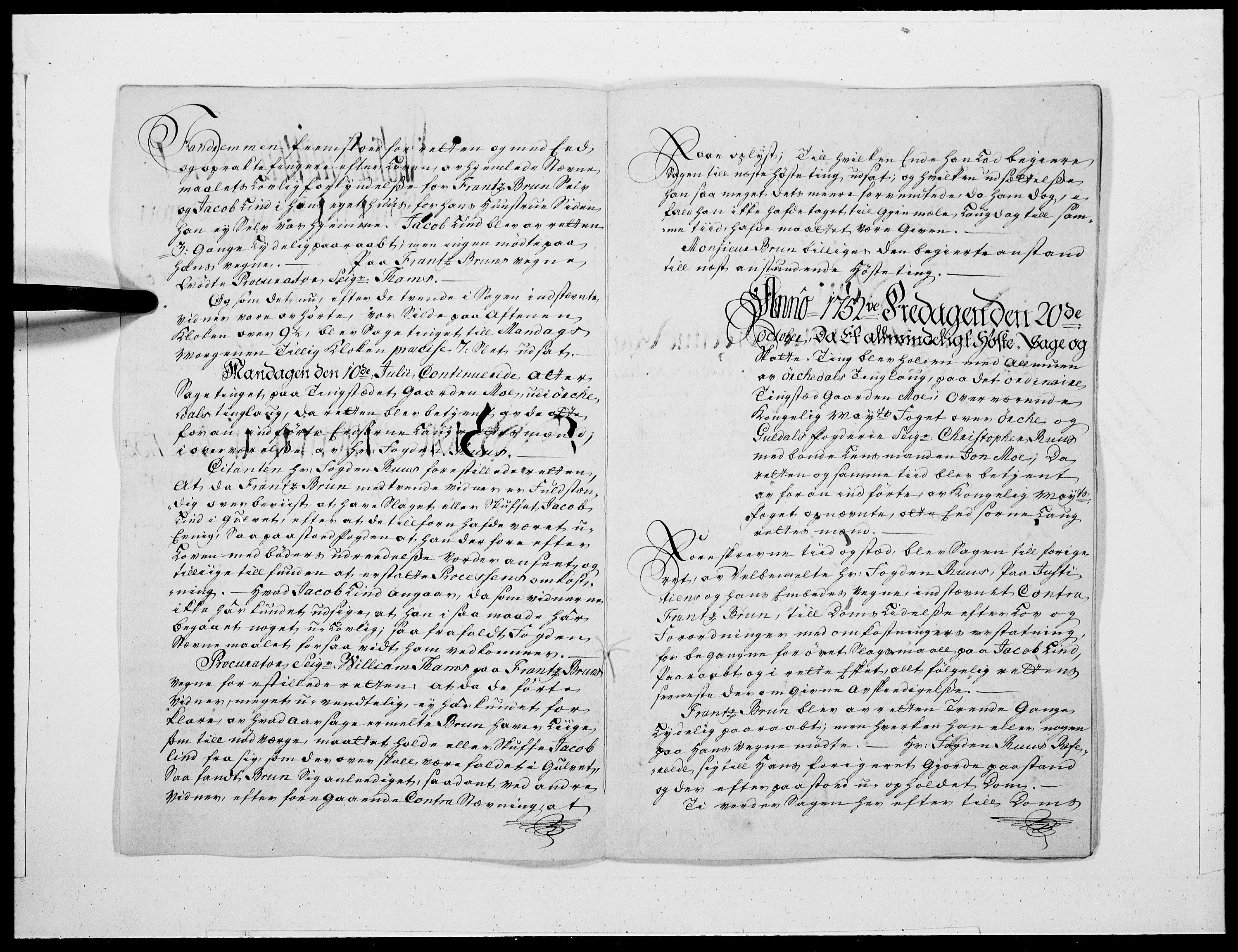 Danske Kanselli 1572-1799, RA/EA-3023/F/Fc/Fcc/Fcca/L0167: Norske innlegg 1572-1799, 1754, s. 208