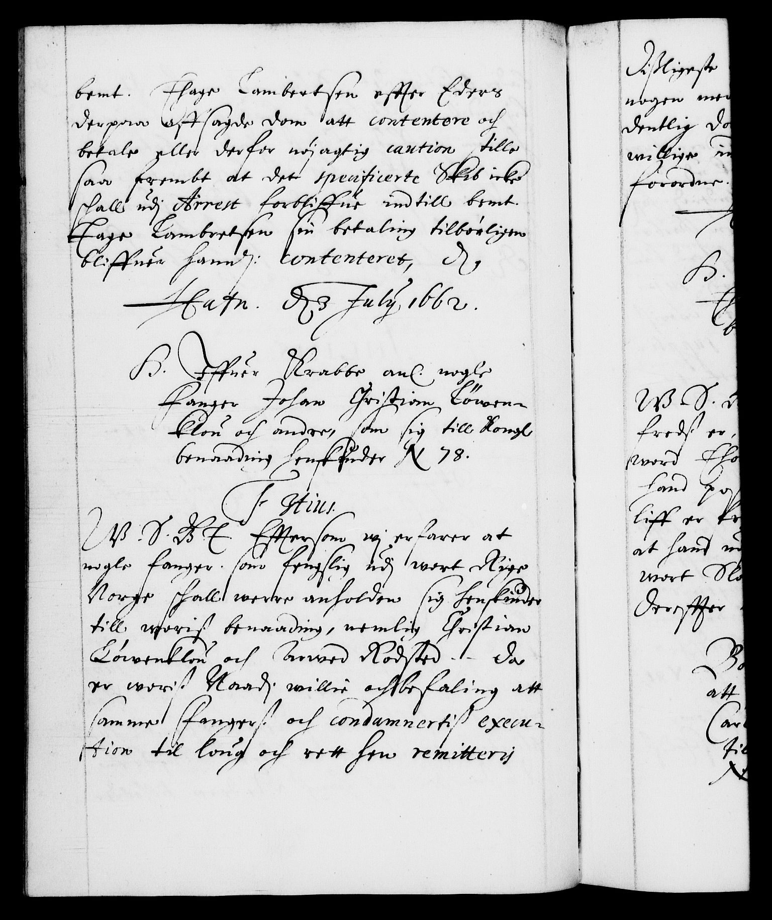 Danske Kanselli 1572-1799, AV/RA-EA-3023/F/Fc/Fca/Fcab/L0011: Norske tegnelser (mikrofilm), 1660-1670, s. 90b