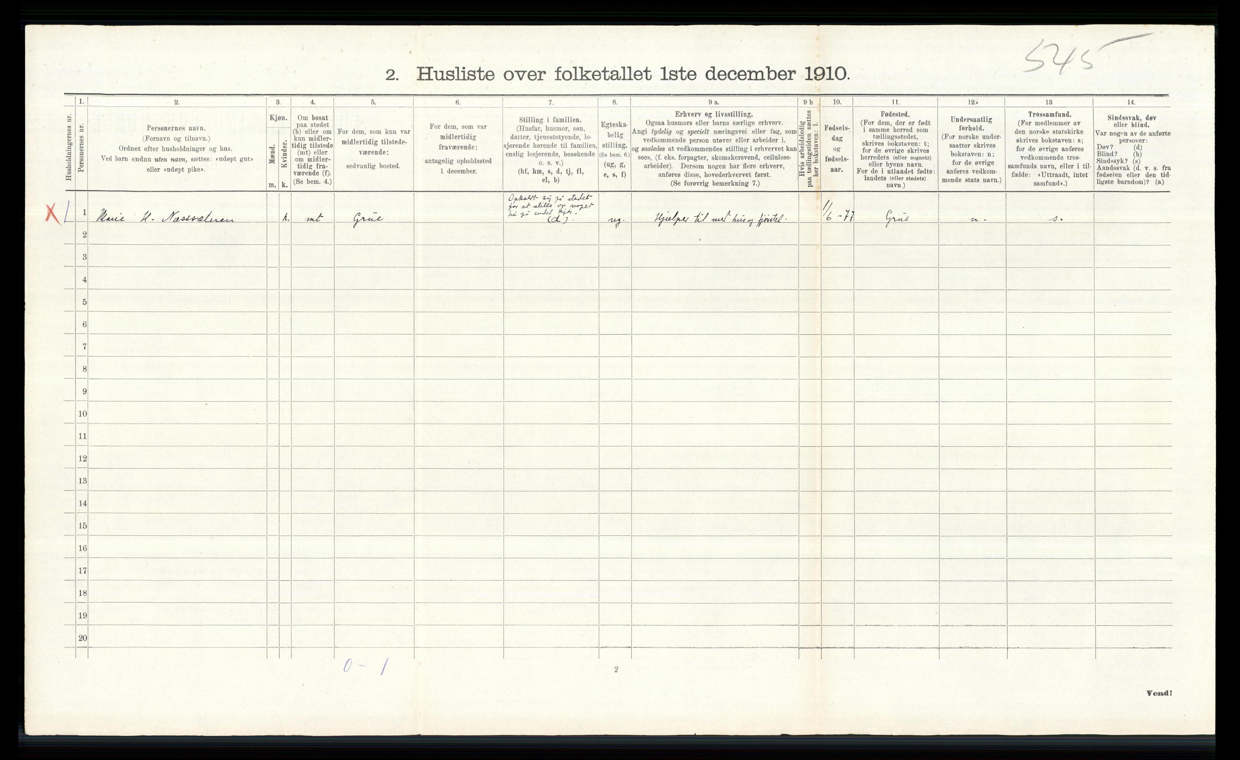 RA, Folketelling 1910 for 0422 Brandval herred, 1910, s. 242